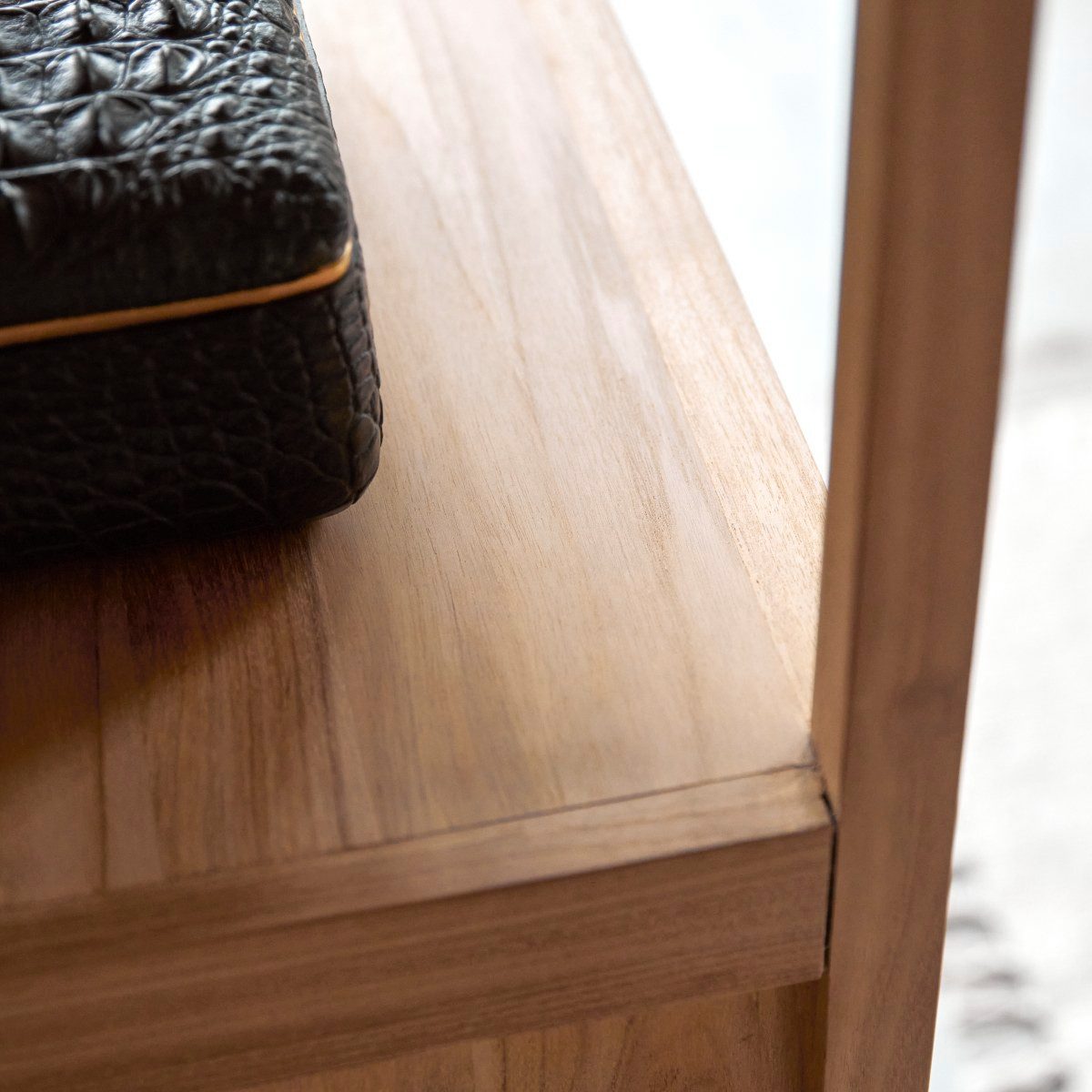 Tikamoon Hochschrank Hochschrank aus Teakholz 140 Arty