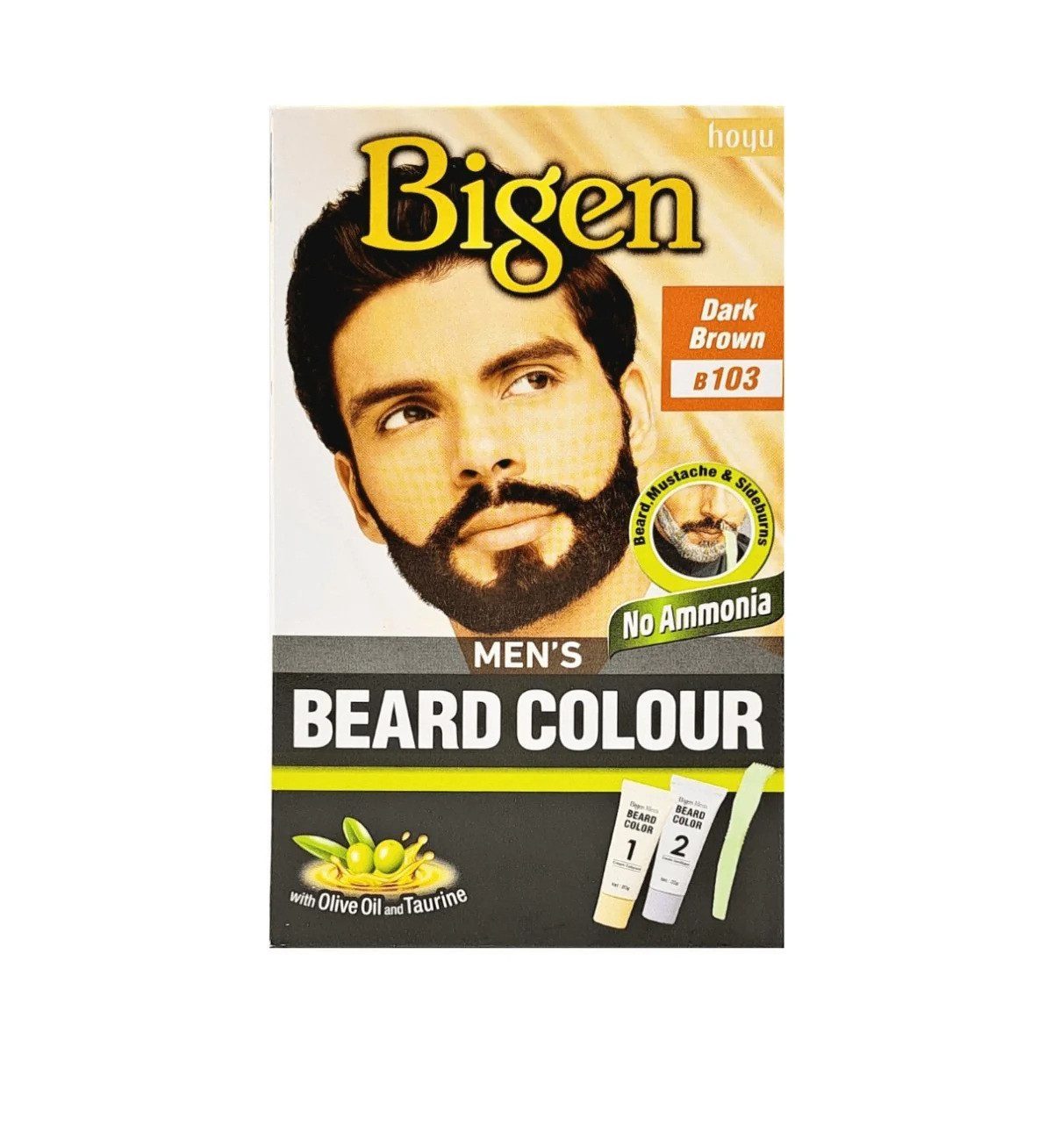 Bigen Bartfarbe Bigen Men's Beard Colour B103 Bartfarbe - Dark Brown