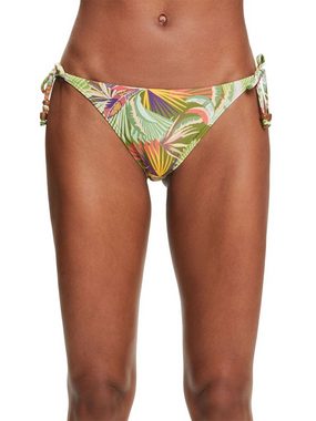 Esprit Bikini-Hose Bikinihose zum seitlichen Binden mit Print