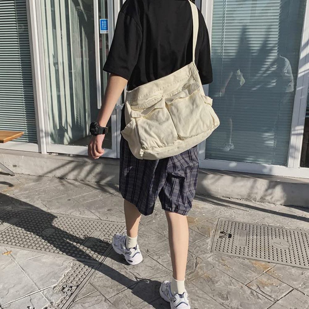 Coonoor Schultertasche Canvas Messenger Bag Umhängetasche günstig online kaufen