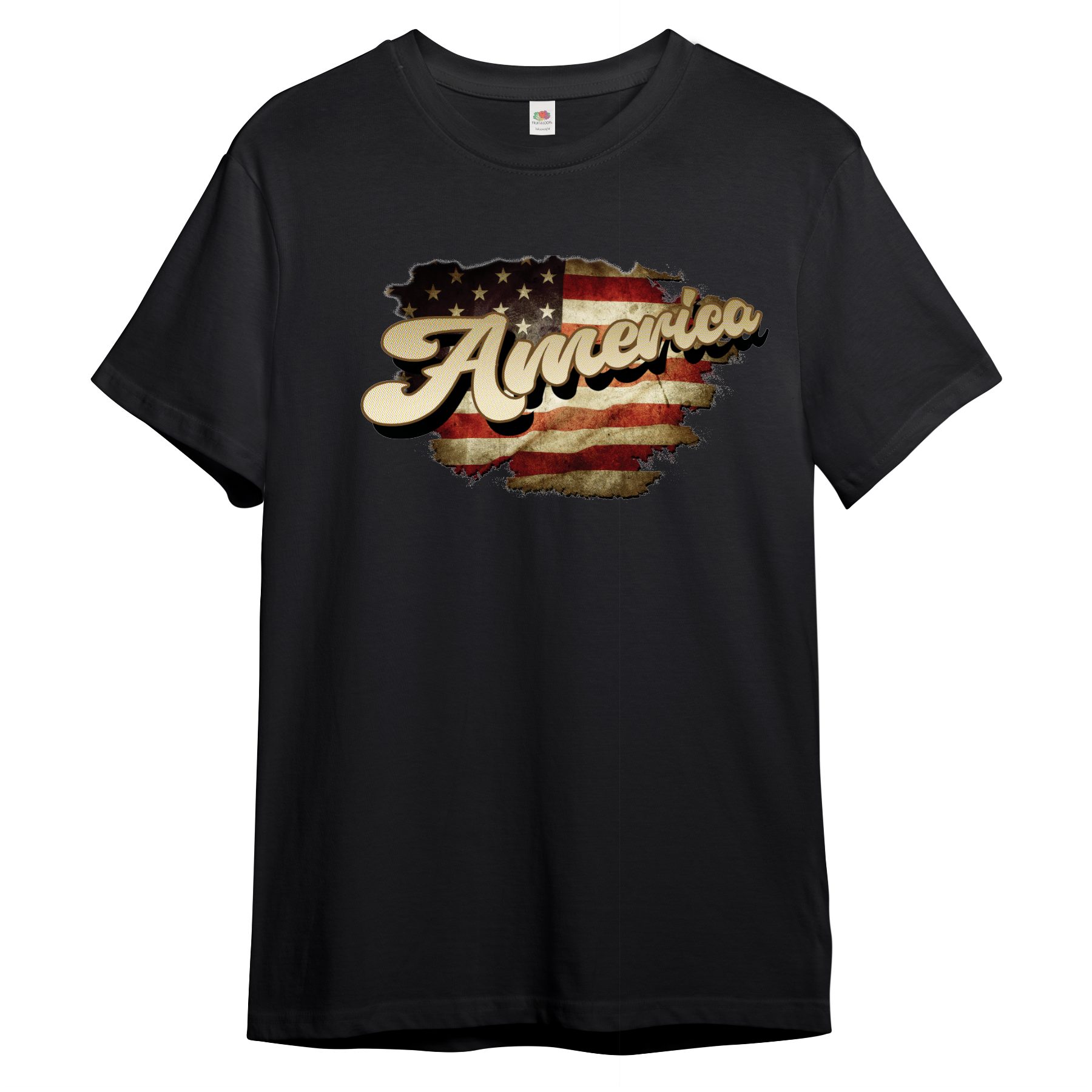 Print-Shirt Herren T-Shirt "Vintage Amerika Flagge"