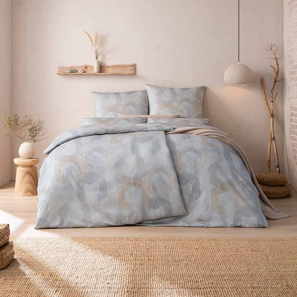 Estella Bettwäsche Sereno, Mako-Satin, 3 teilig günstig online kaufen