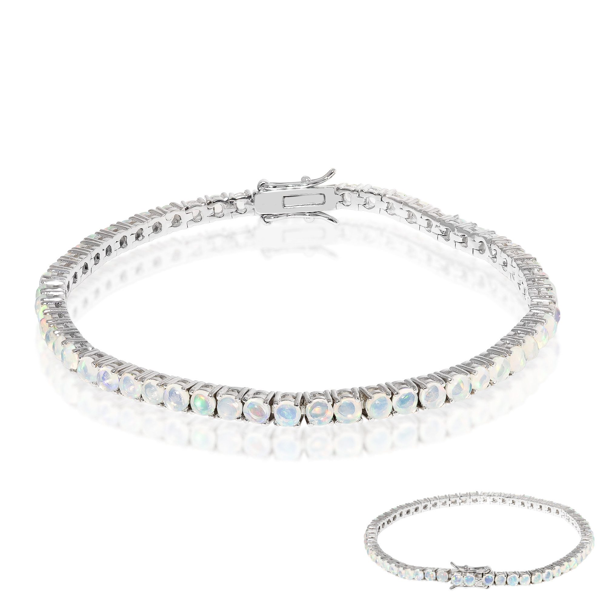 Cavill Silberarmband Welo-Opal-Rhodium-Silber-Armband (1-tlg)