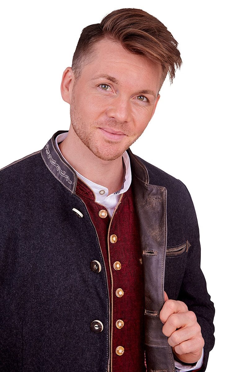 Maddox Trachtenjanker Janker - MANNI - dunkelgrau