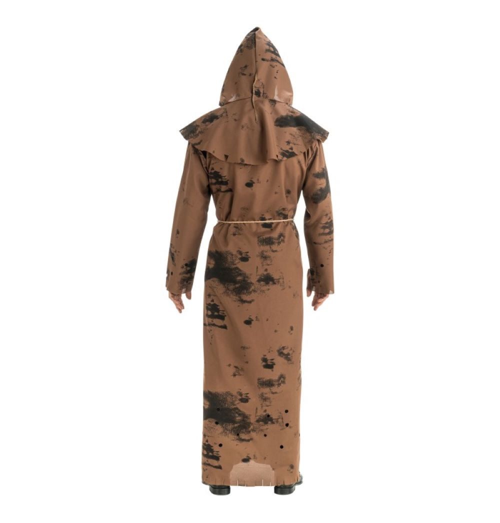 CHAKS Zombie-Kostüm 'Zombie Mönch' Kostüm für Herren, Braun