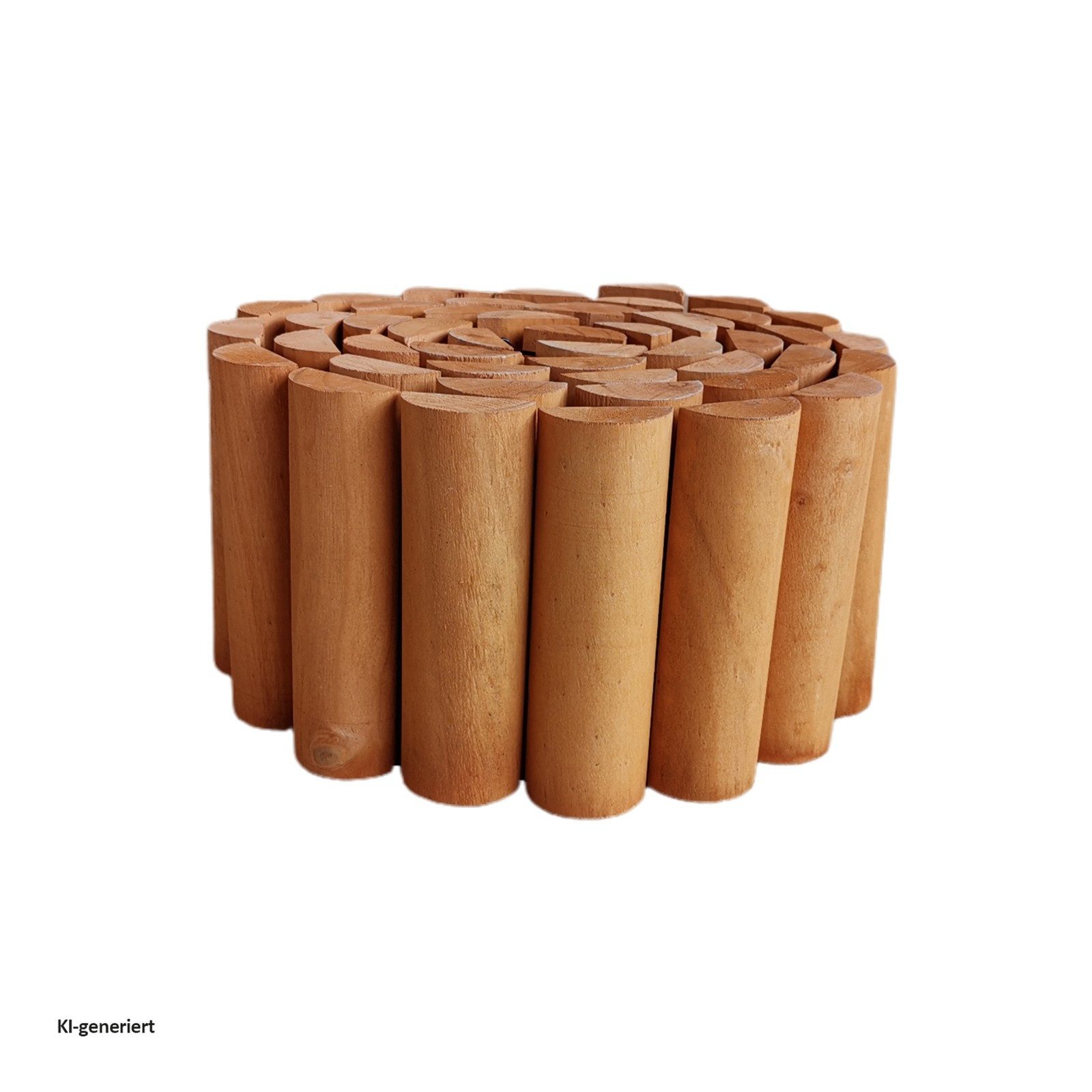 HTI-Line Beetumrandung Heidi halbrund, Stück, 1 Rolle Beetumrandung, Beetbegrenzung Beeteinfassung Holz