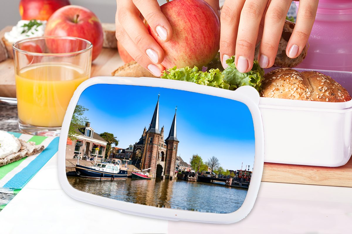 für Lunchbox (2-tlg), Erwachsene, und weiß - Brotbox und Jungs Mädchen Kunststoff, - Sneek, Brotdose, Friesland Boot für Kinder MuchoWow