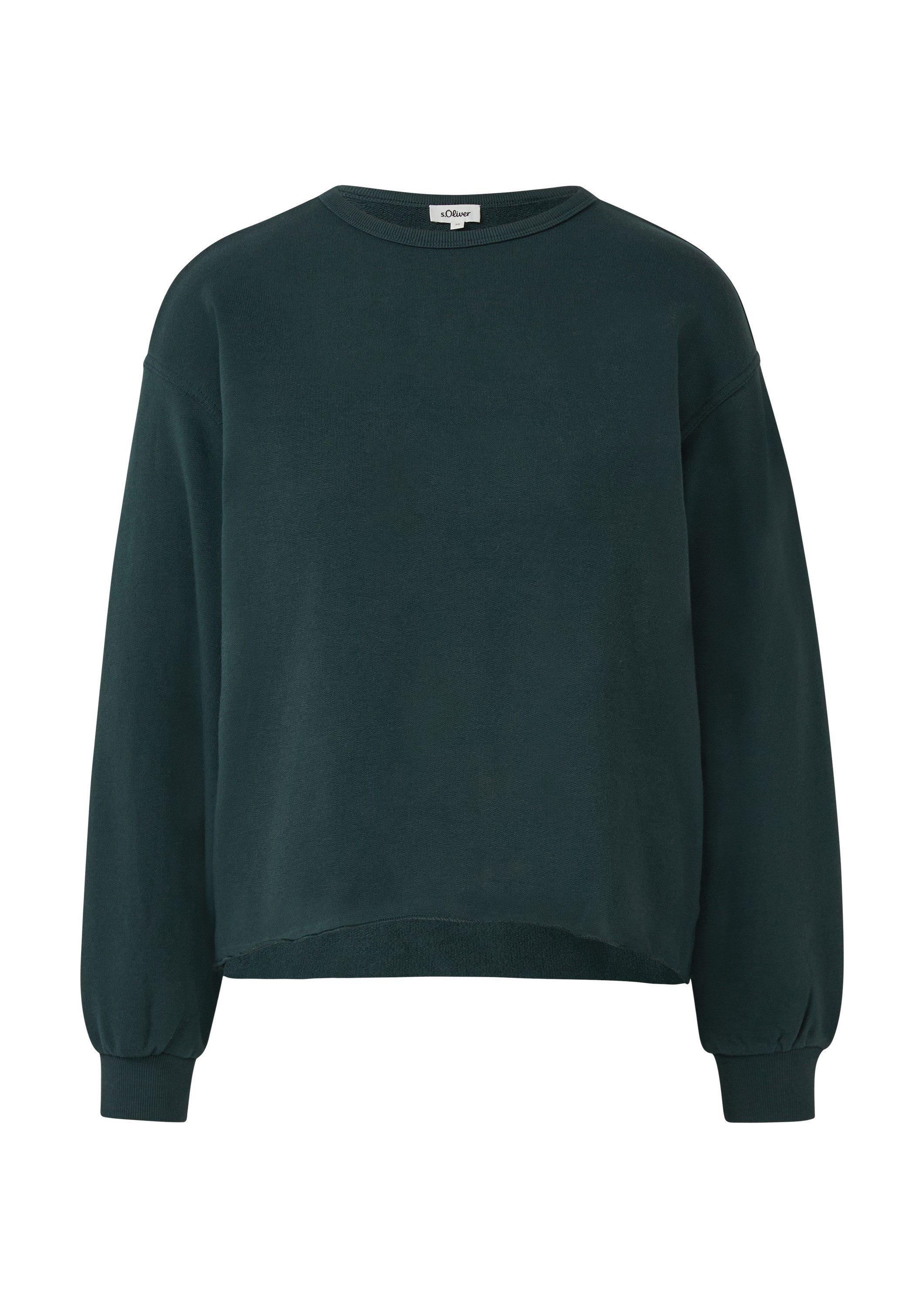 s.Oliver Sweatshirt Sweatshirt Sweatshirt im Relaxed Fit mit Rollsaum günstig online kaufen