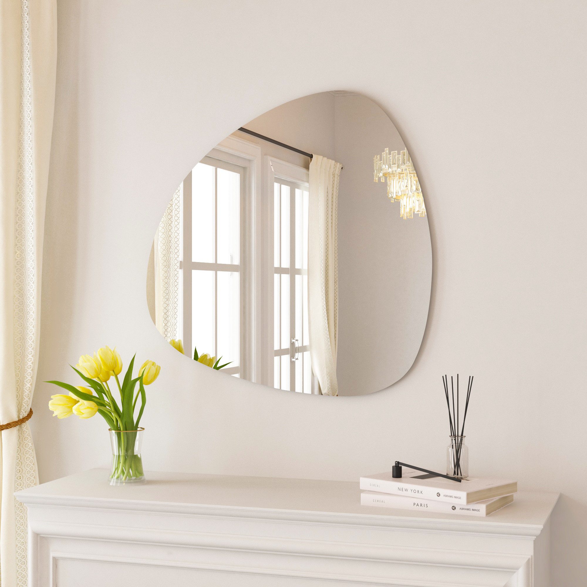 Hopibath Wandspiegel asymmetrisch Dekospiegel Deko Spiegel Flurspiegel Mode günstig online kaufen
