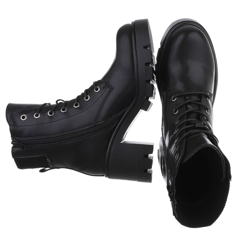 Ital-Design Moderne Schnürstiefel mit Absatz für Damen im Alltag Schnürstie günstig online kaufen