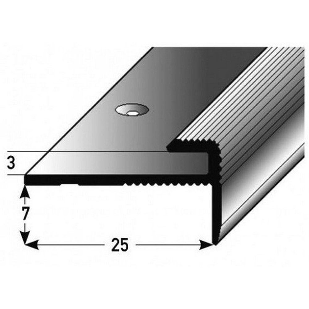 PROVISTON Abschlussprofil Aluminium, 25 x 3 günstig online kaufen
