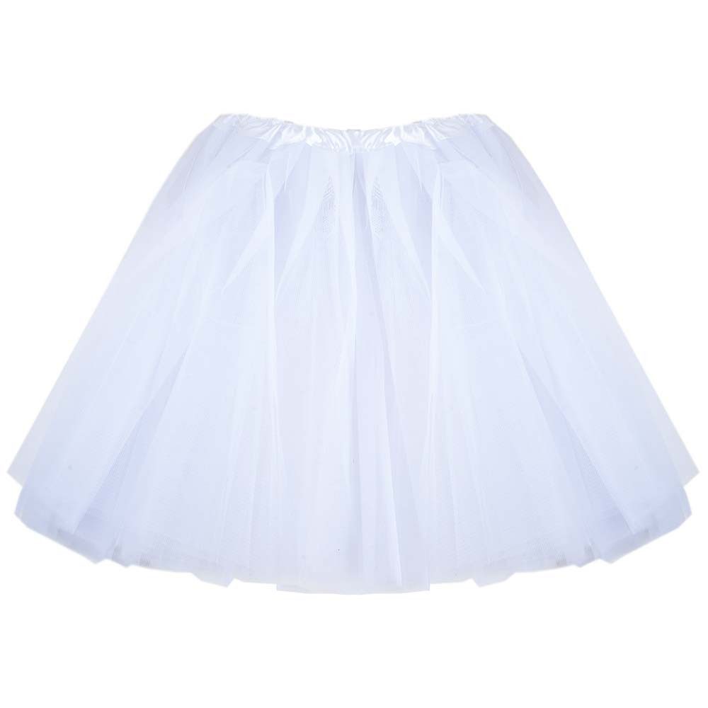 Goldschmidt Kostüme Kostüm Tutu 40cm weiß Tüllrock