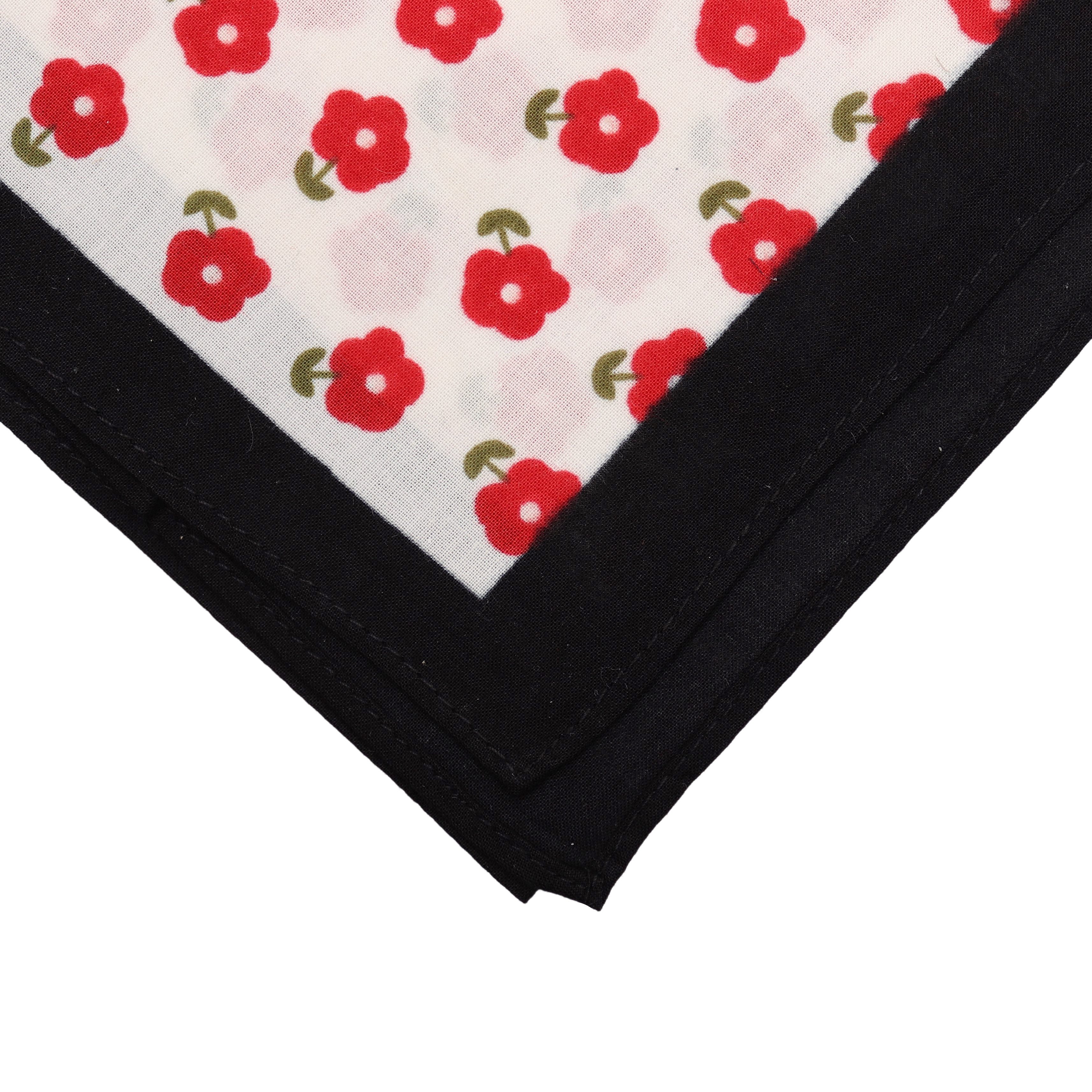MIRROSI Nickituch Dreicktuch ca. 65 × 65 cm, feine Gewebe aus 100% Baumwolle, Damen Halstuch ideal für Frühling, Sommer oder Herbst