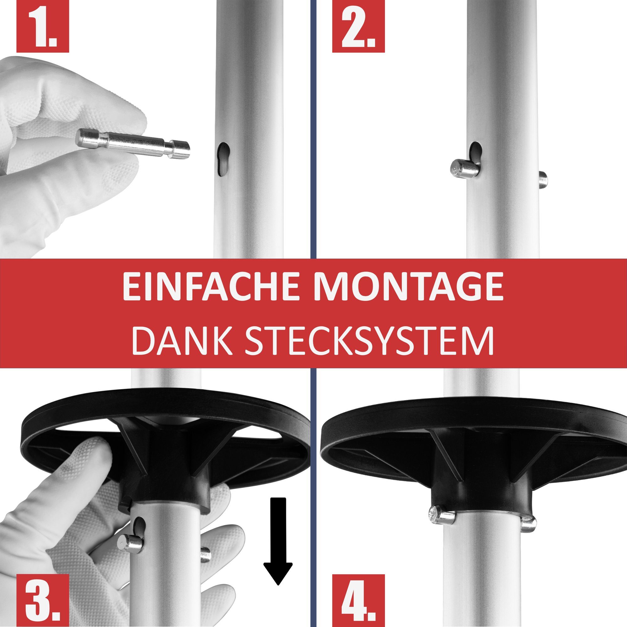bonsport Rim Tree for 4 Car Tires incl. 8-Piece Set of Tire Markers