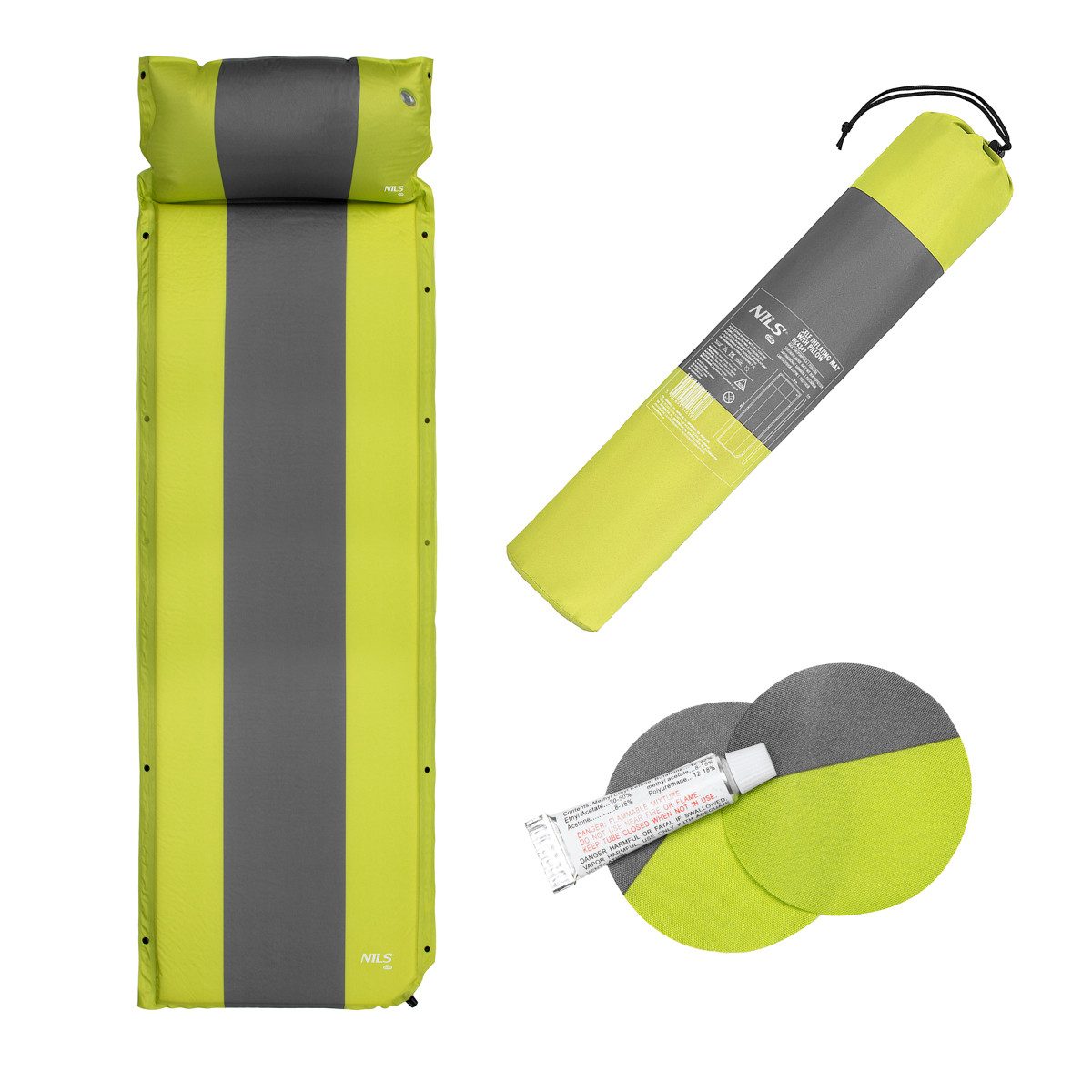 Isomatte Selbstaufblasmatte 193 × 58 × 3 cm Outdoor Schlafmatte