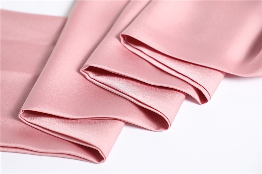 Leicht Abendpartys), für (Seidentuch Halstuch einfarbig, Damen Rosa Schal Modischer 1-St. Chiffon für Damen, Ganzjährig, Frühling Sommer Schal AUKUU Tuch