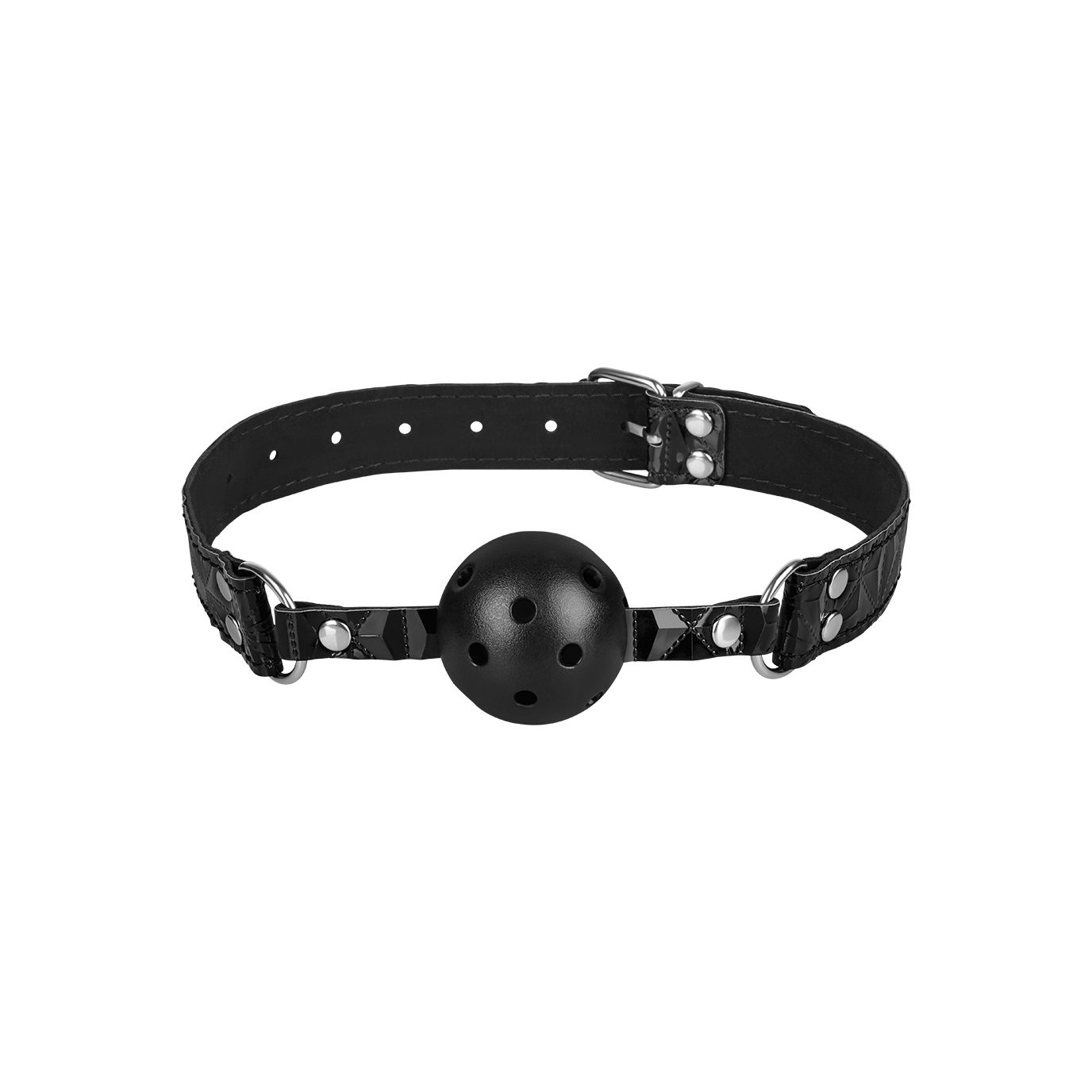 größenverstellbar 4.4cm, EIS EIS Handfesseln Ball-Knebel, atmungsaktiv, BDSM,