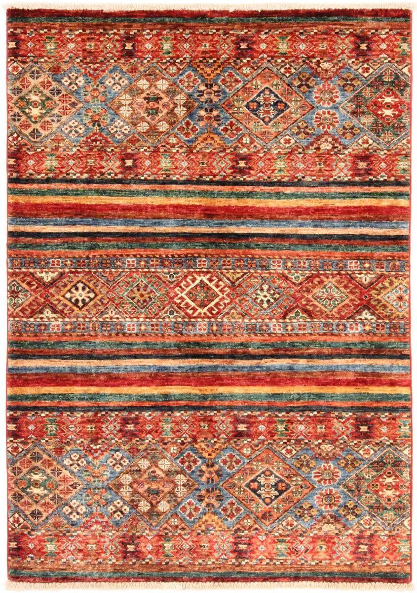 Orientteppich Arijana Shaal 102x140 Handgeknüpfter Orientteppich, Nain Trading, rechteckig, Höhe: 5 mm