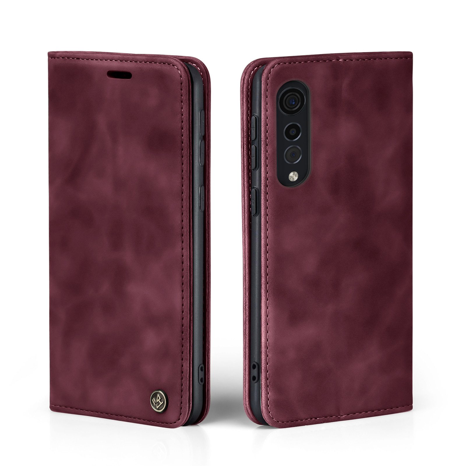 Tec-Expert Handyhülle Tasche Hülle für LG Velvet 5G 6.8 Zoll, 6.8 ", Cover Klapphülle Case mit Kartenfach Fliphülle aufstellbar