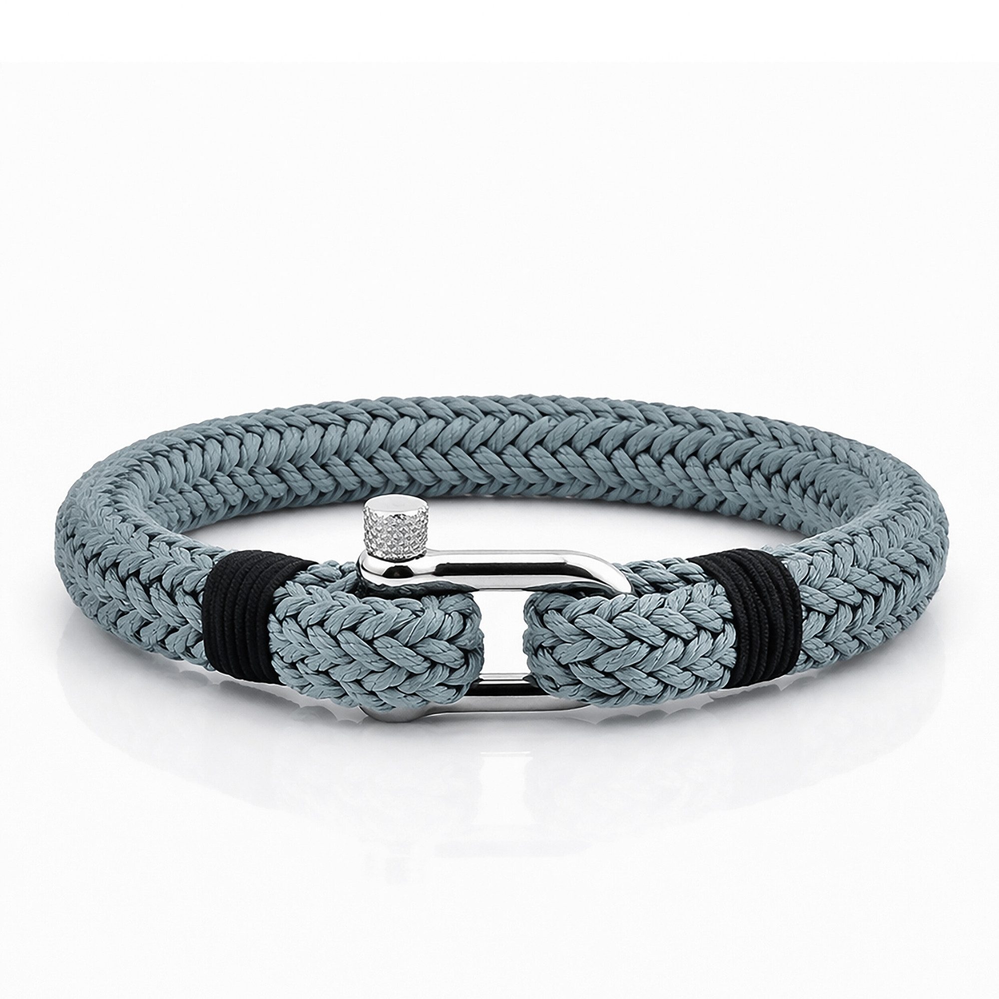 UNIQAL.de Armband Maritimes Segeltau-Armband mit Edelstahl-Schäkel – nautis günstig online kaufen