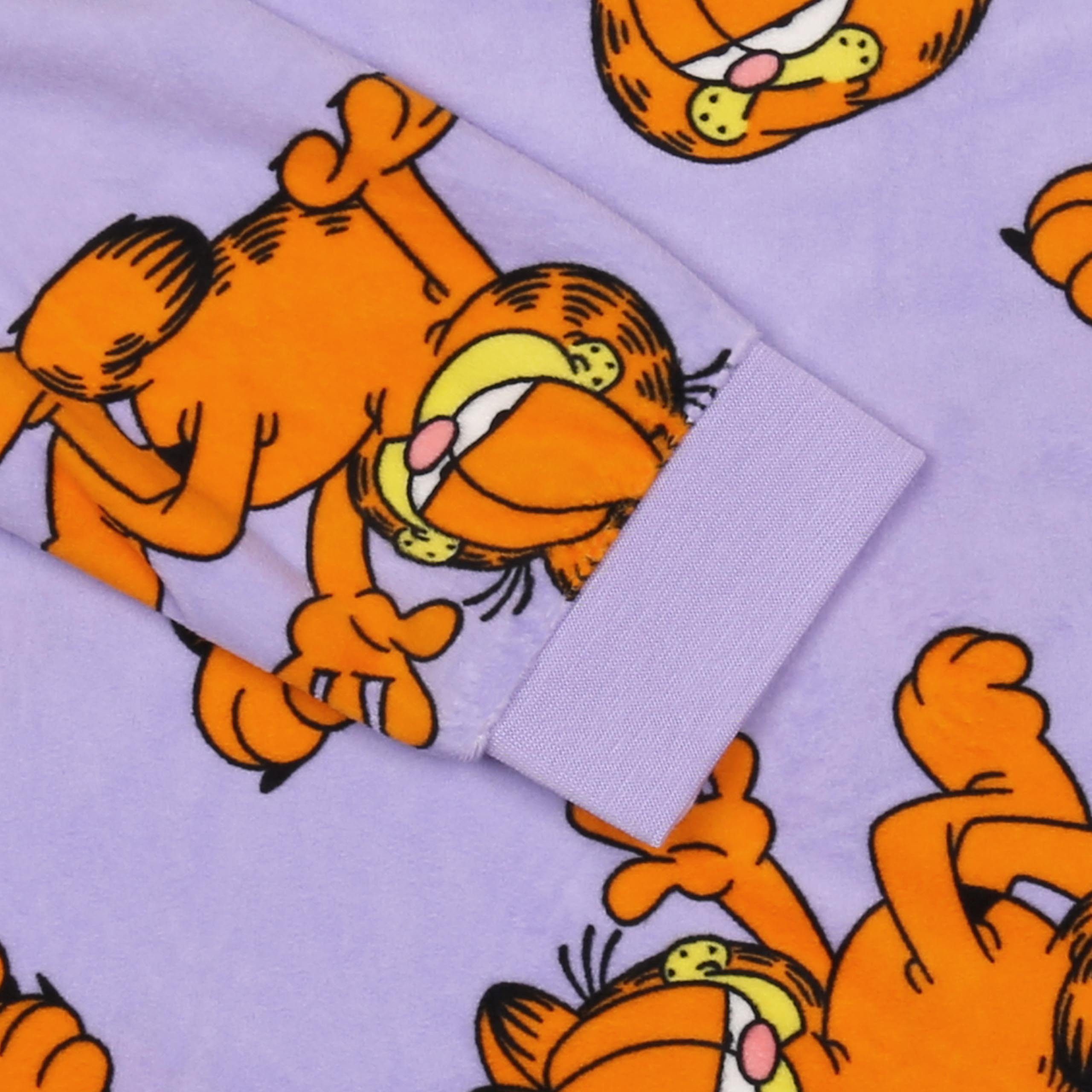 Garfield Sarcia.eu Ärmeln, Pyjama langen mit lila Damen Schlafanzug