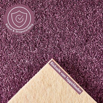 Teppichboden Frisee-Velours Sophie, Andiamo, rechteckig, Höhe: 12 mm, Uni Farben, Breite 400 cm oder 500 cm, strapazierfähig & pflegeleicht