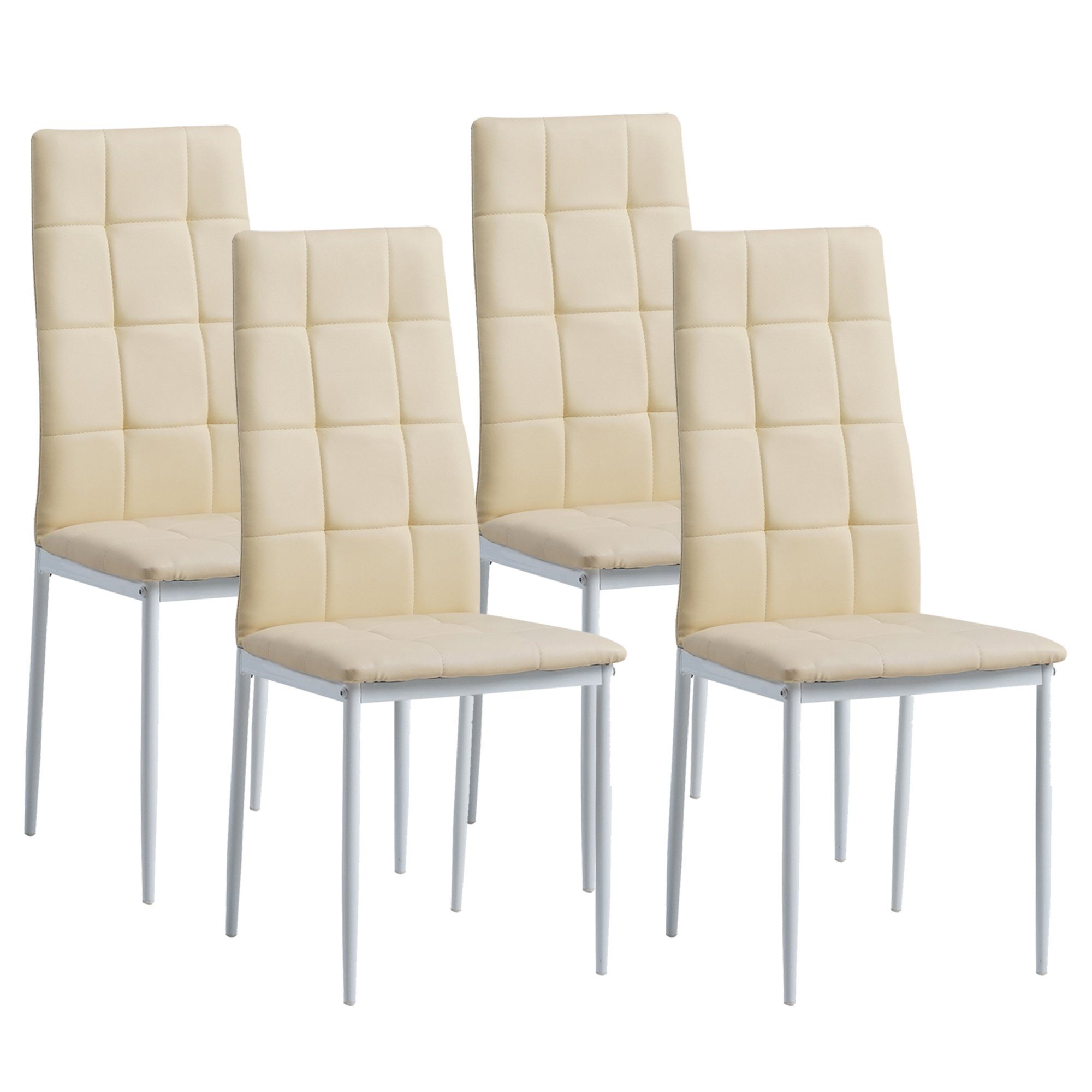 Albatros International Esszimmerstuhl Esszimmerstühle RIMINI 4er SET Beige günstig online kaufen