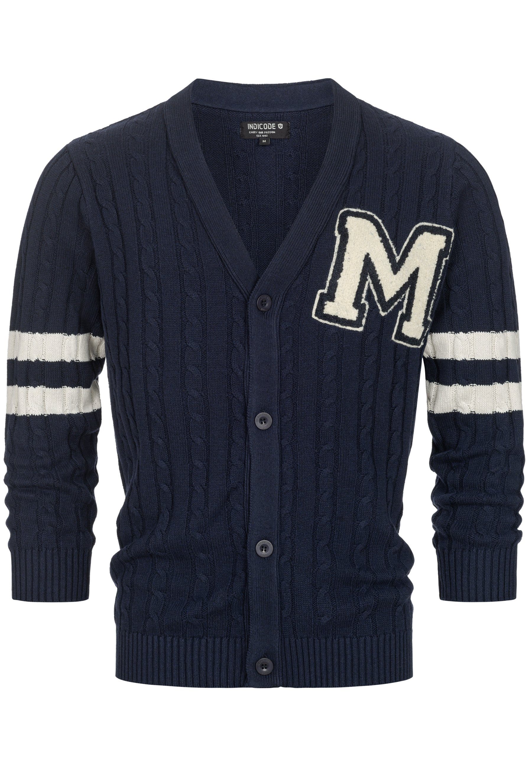 Indicode Strickjacke Herren INJose Herrenstrickjacke günstig online kaufen