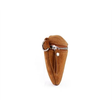 lePelou Bauchtasche VALENTINA, Umhängetasche aus Wildleder, Crossbody Tasche in 4 Größen, echt Leder, Made in Italy