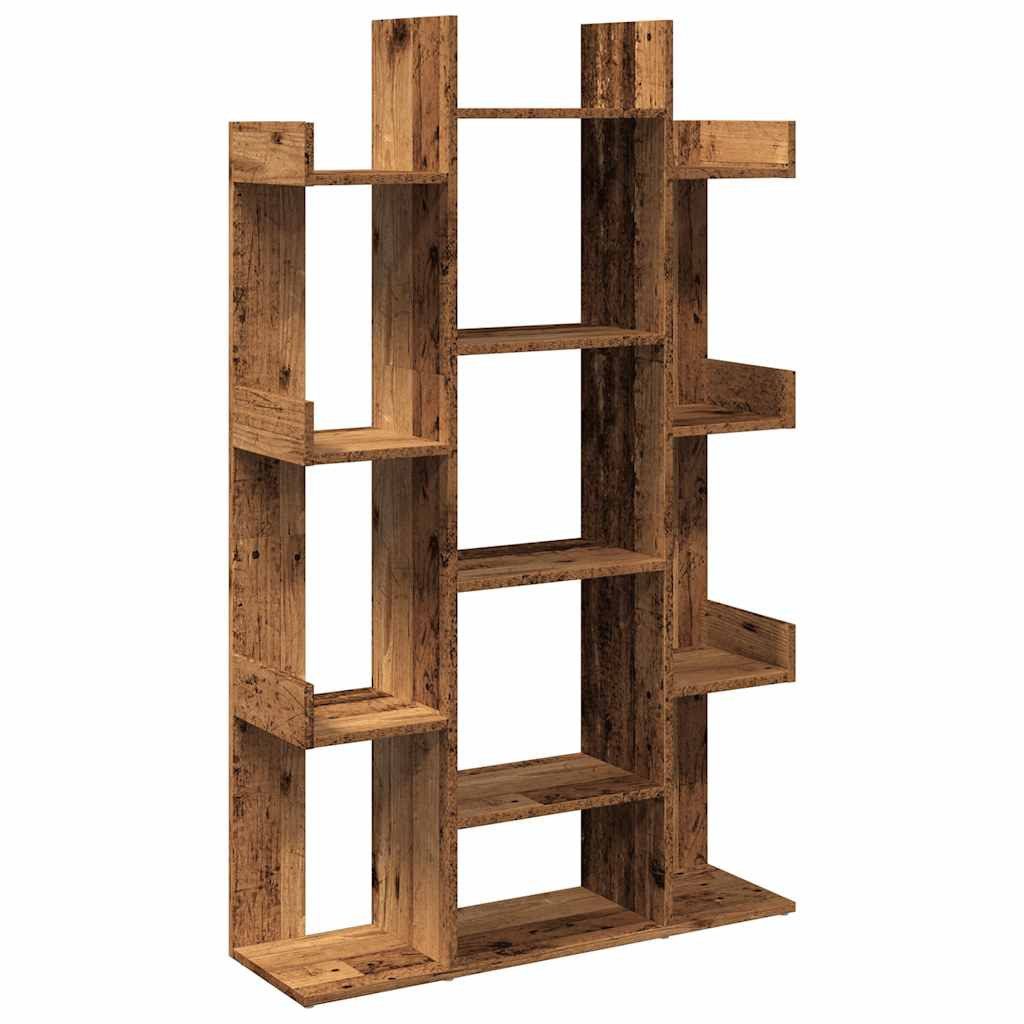vidaXL Bücherregal Bücherregal Altholz-Optik 86x25,5x140 cm günstig online kaufen