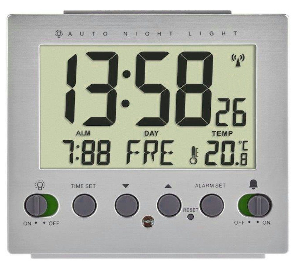 TFA Dostmann Funkwecker digital TFA 60.2561.55 mit Nachtbeleuchtung über Lichtsensor
