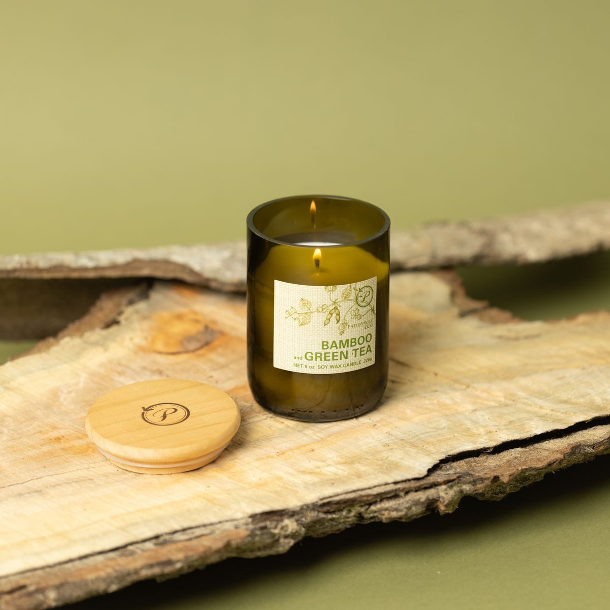 Paddy Wax Duftkerze Duftkerze Sojakerze Eco Green Bamboo & Green Tea von Paddywax (1-tlg)