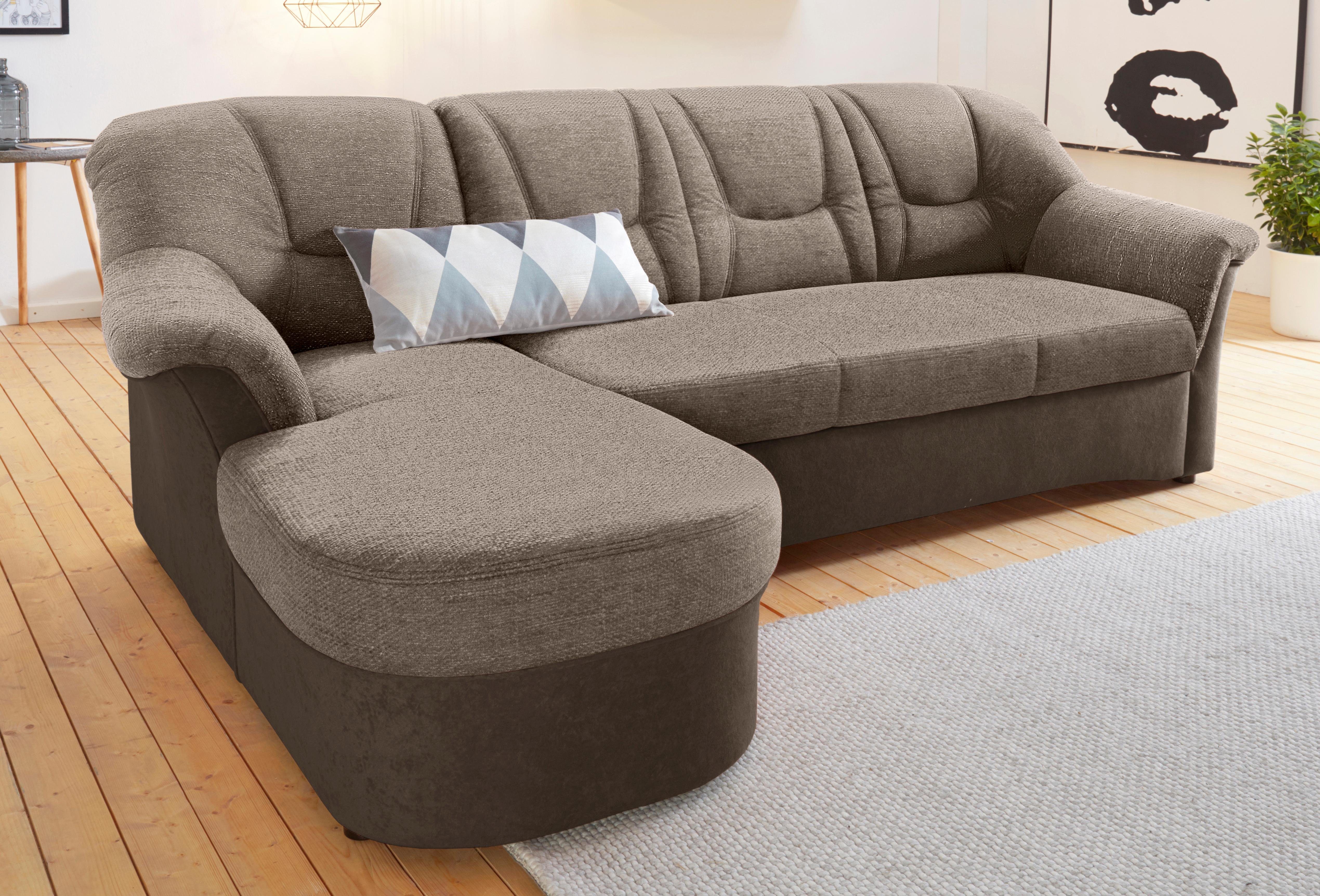 DOMO collection Ecksofa "Sarafina zeitlos und komfortabel, optional mit Fed günstig online kaufen