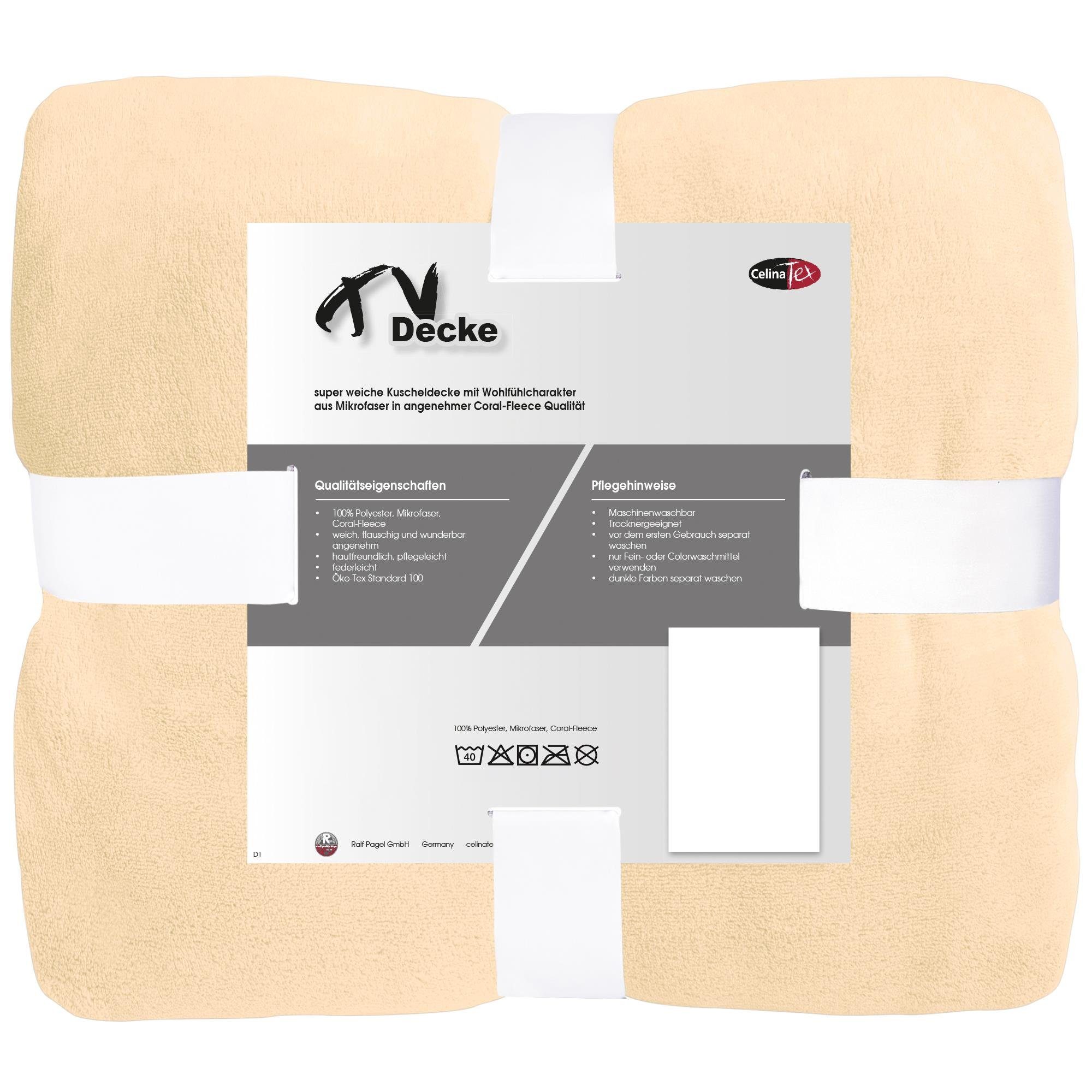 Wohndecke TV Decke Kuscheldecke Sofadecke Fleece günstig online kaufen