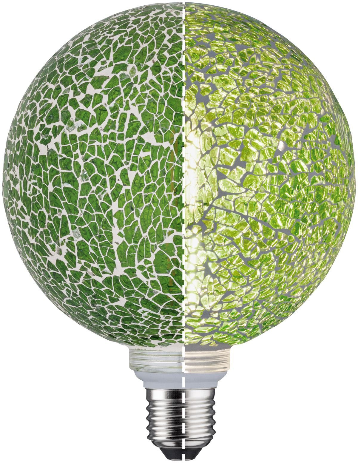 E27, LED-Leuchtmittel Miracle dimmbar, 1 2700K Mosaic Paulmann St., E27 Grün Warmweiß