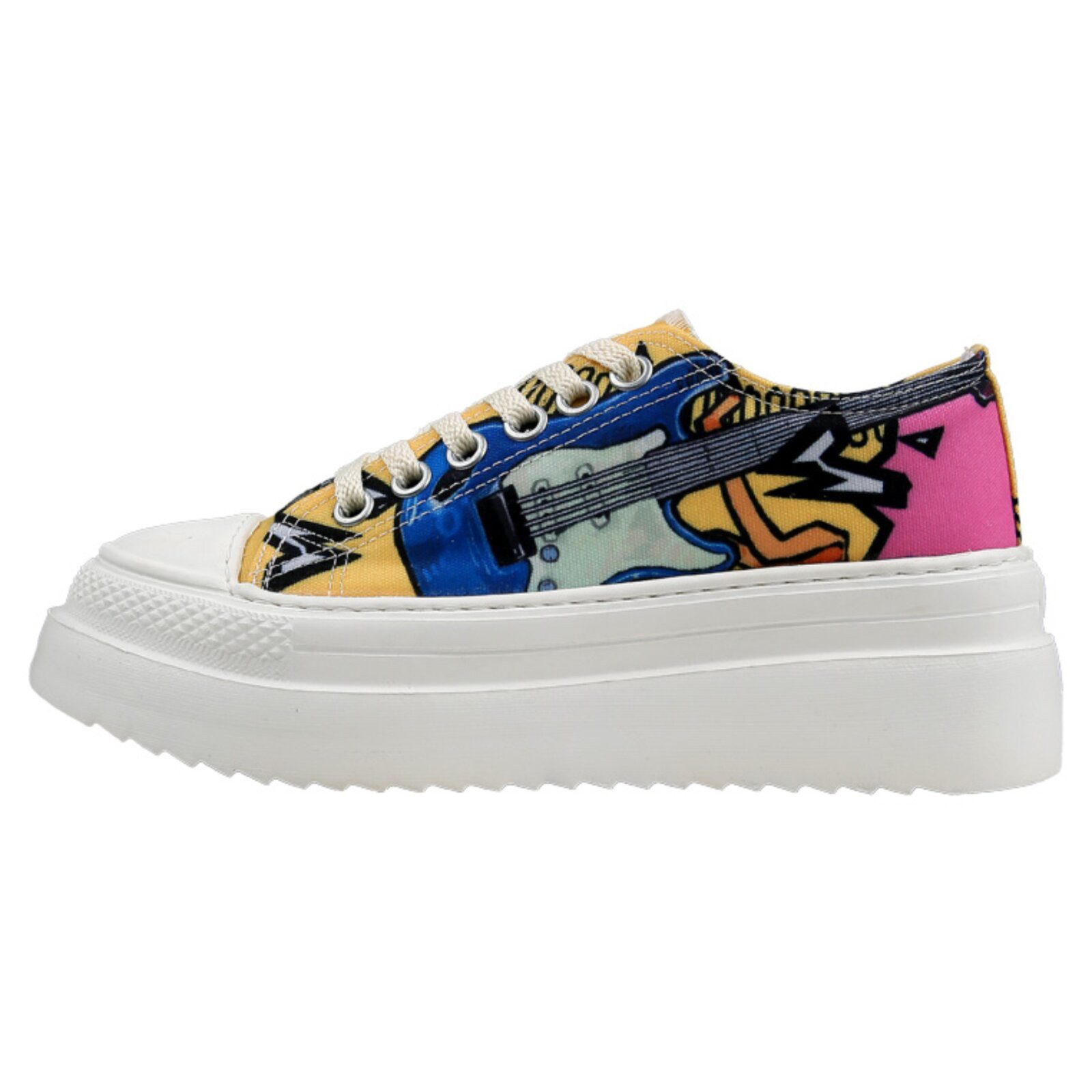 DOGO Freya Low-Top Sneaker Rock On Damen Sneaker Sneaker Handgefertigt