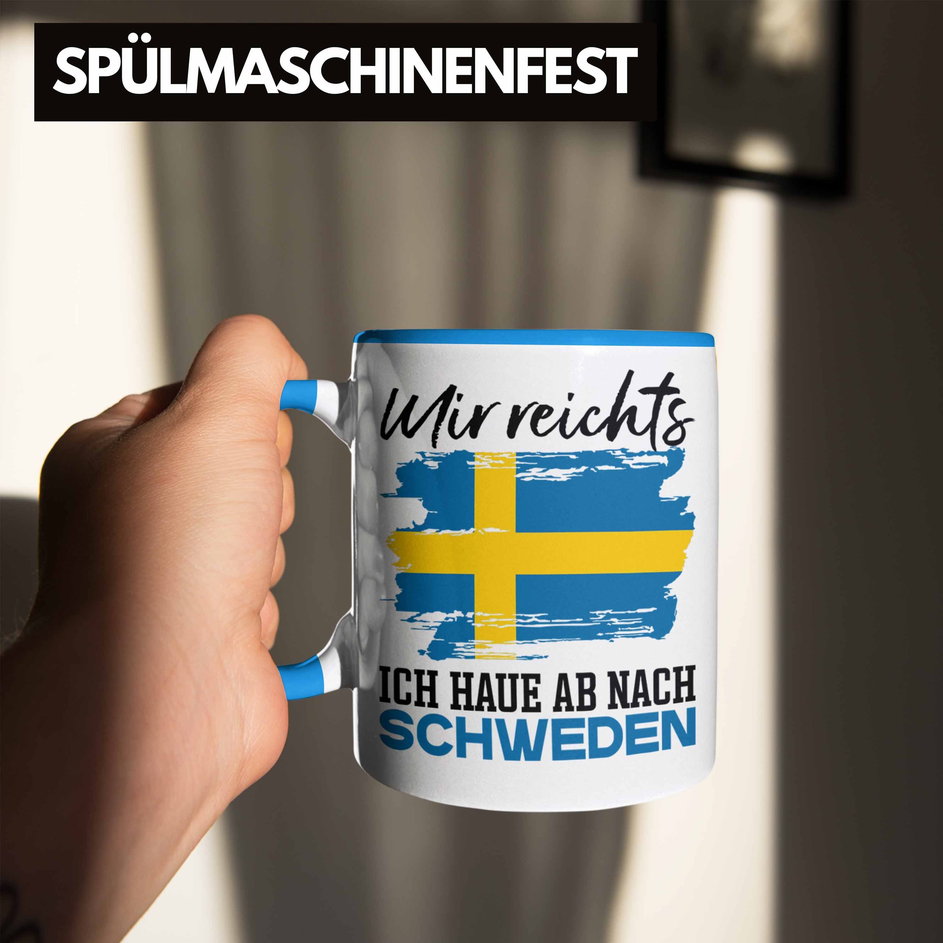 Mir Ab Geschenk Schweden Schweden Ich Blau Tasse Trendation Tasse Reichts U Nach Hau Urlaub