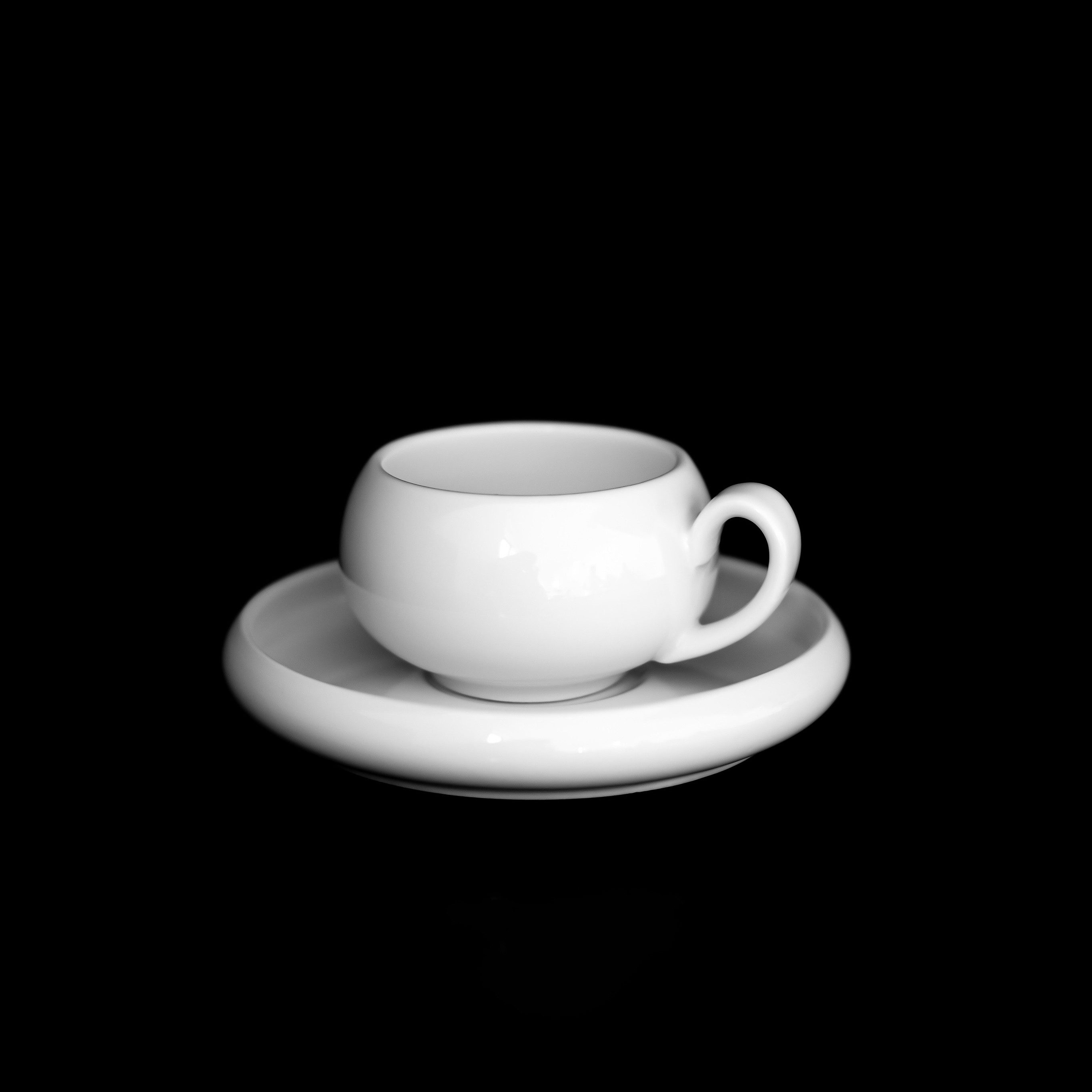 Almina Kaffeeservice Belicia Mokkatassen-Set mit Untertasse - 12-teilig aus Porzellan (12-tlg), 6 Personen, Porzellan, 12-teilig, aus Porzellan, für 6 Personen