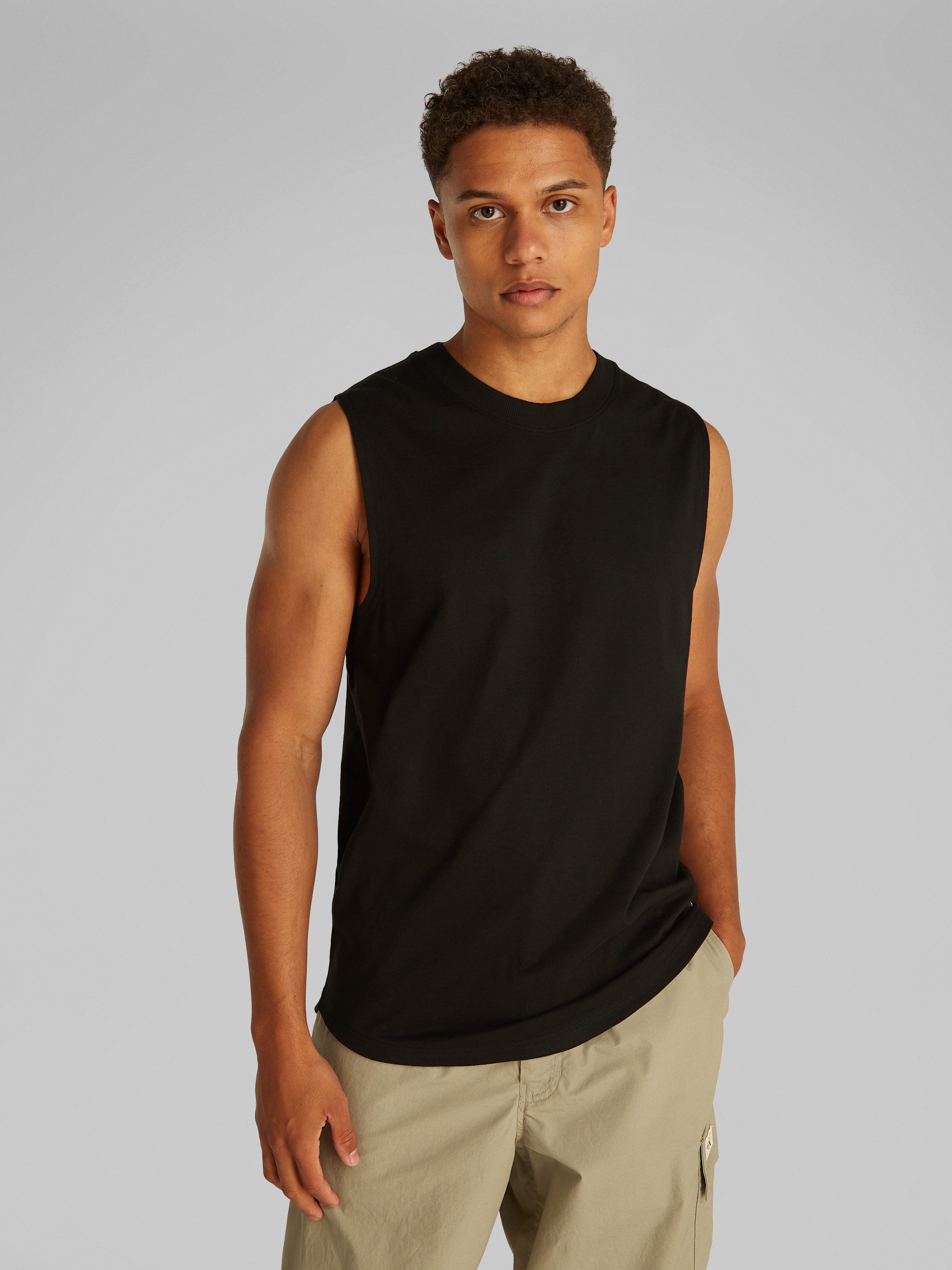 Calvin Klein Jeans Muskelshirt WOVEN LABEL günstig online kaufen