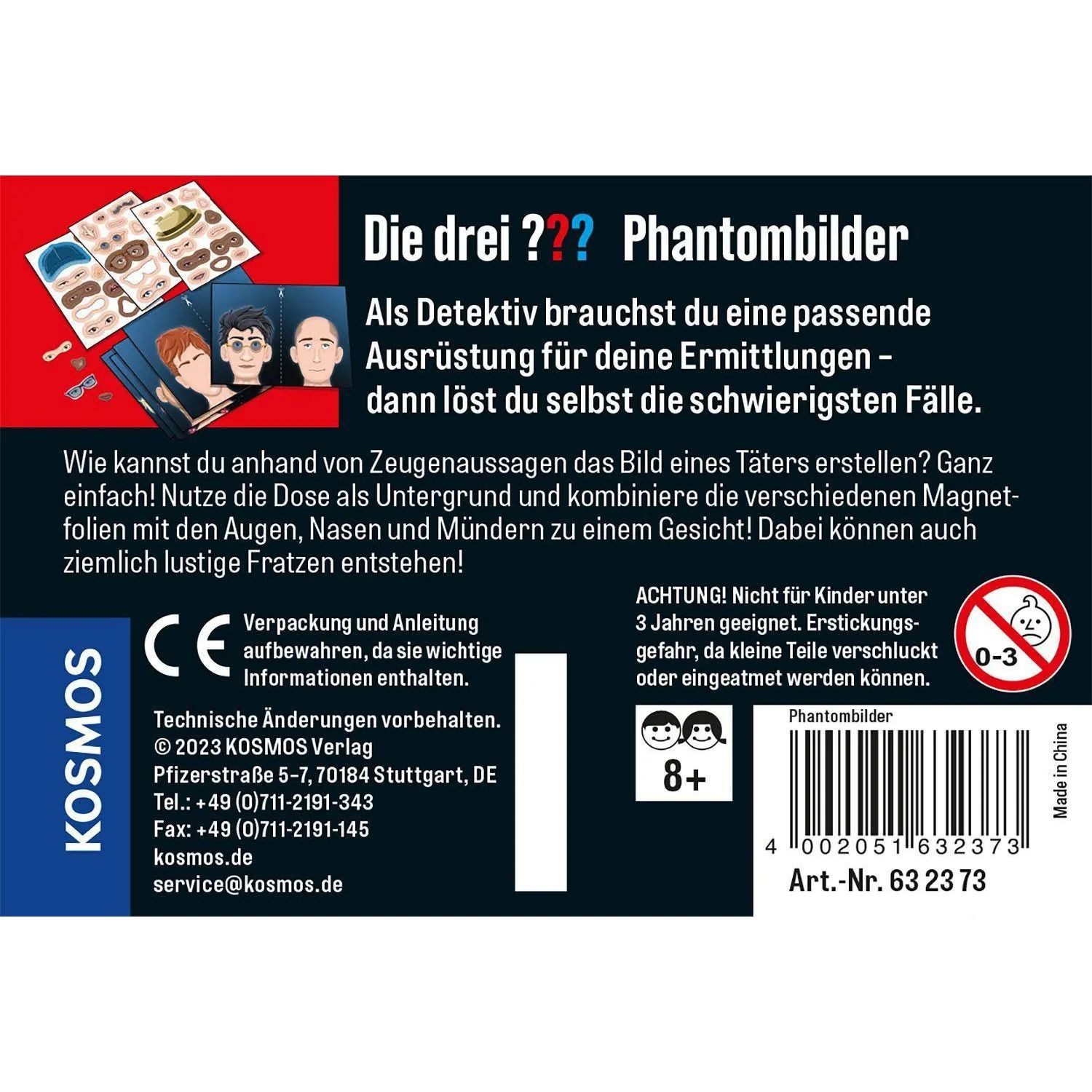 Kosmos Spiel Die drei ??? Phantombilder