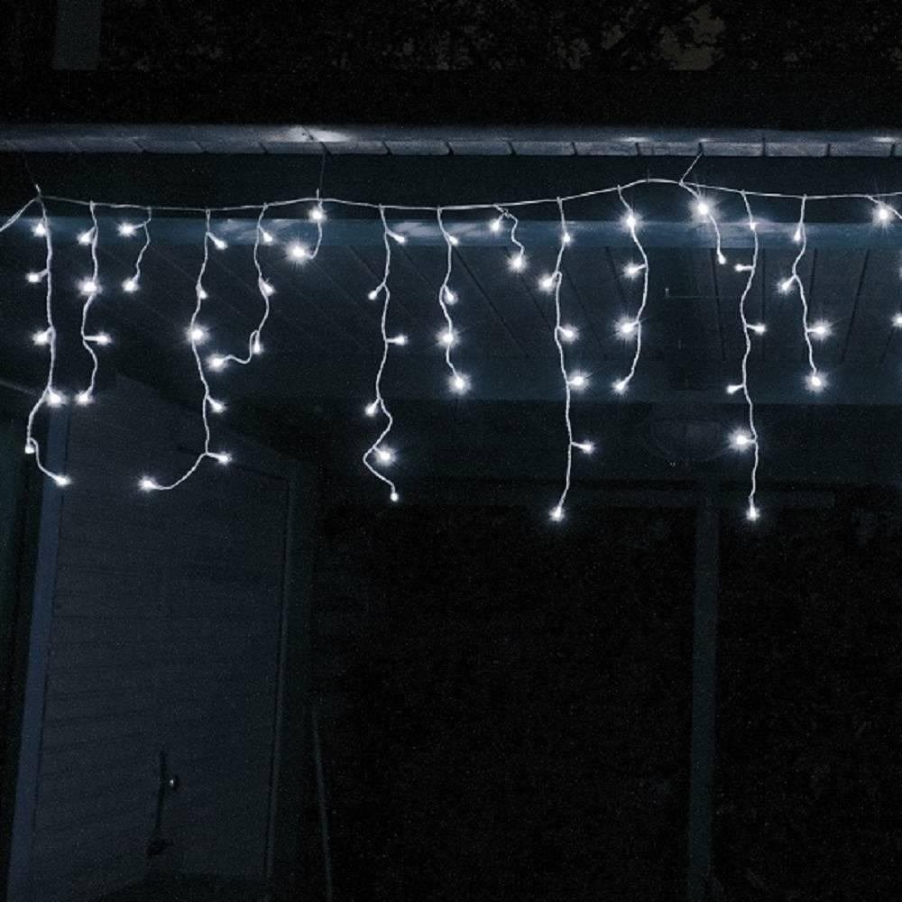 FHS LEDLichterkette 12731 LED Eisregen Lichterkette 168er kaltweiß