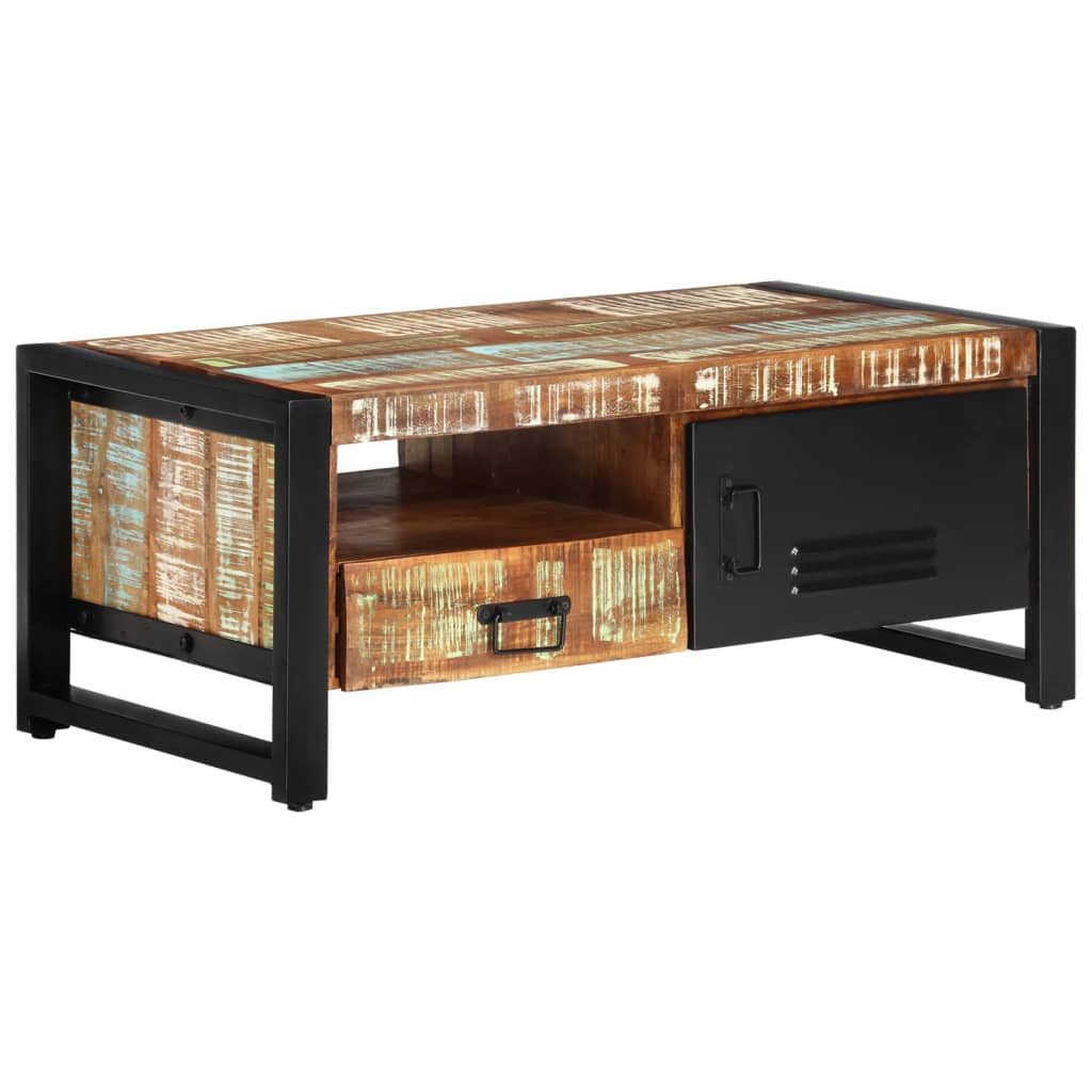 vidaXL Couchtisch Couchtisch 100x50x41 cm Altholz Massiv (1-St)