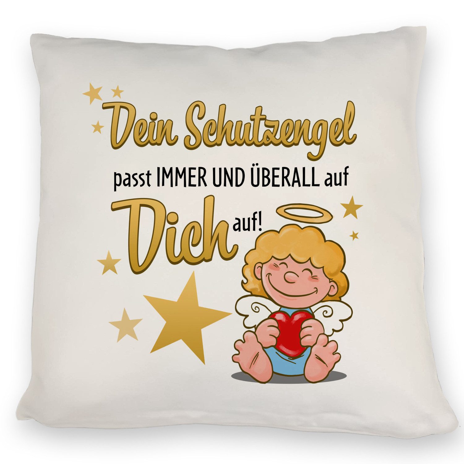 speecheese Dekokissen Schutzengel Kissen mit Spruch günstig online kaufen