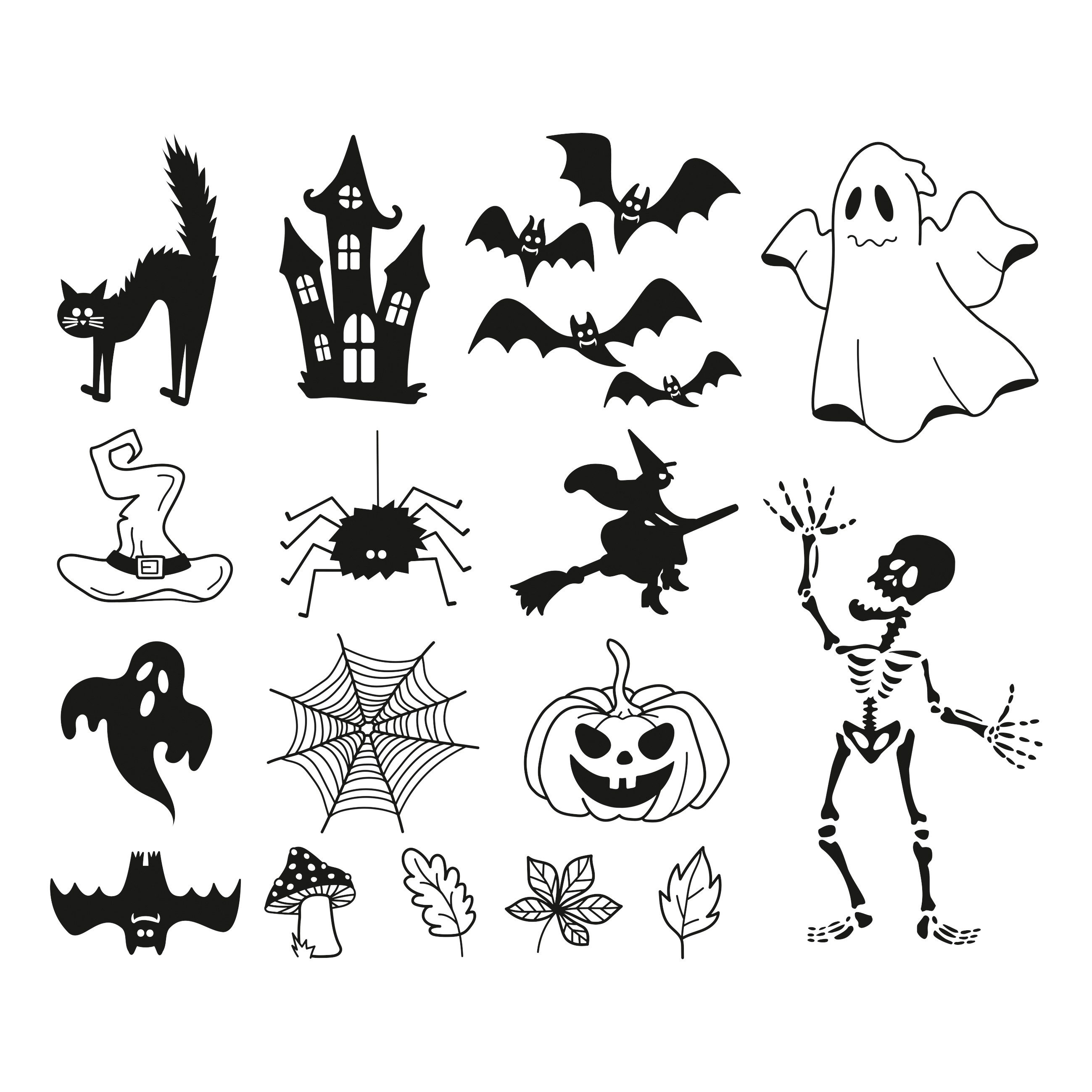 Heyda Stempel Halloween, 16 Stück