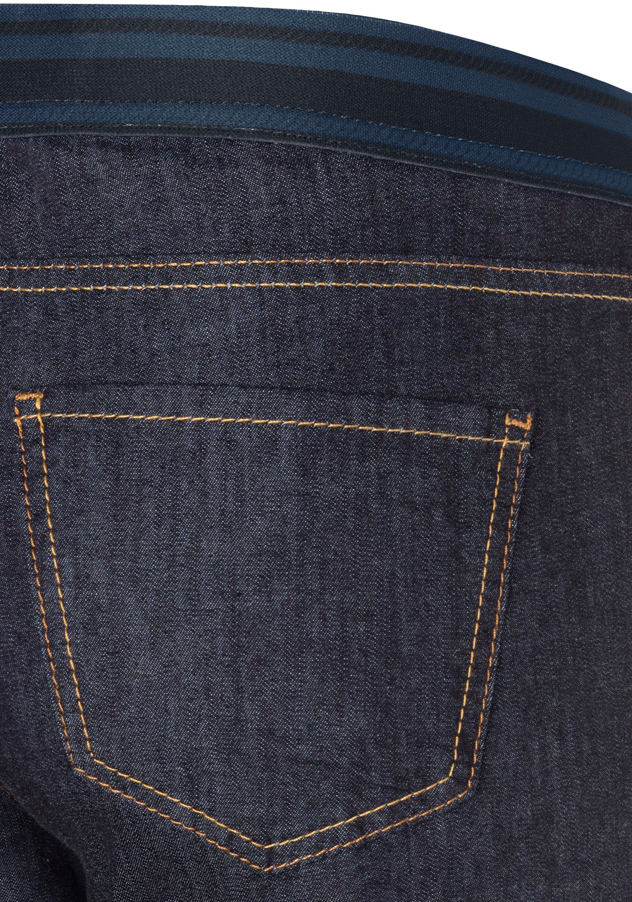 MAC 7/8-Jeans Slim mit Sport cropped Bund fashion rinsed der Taille an elastischem