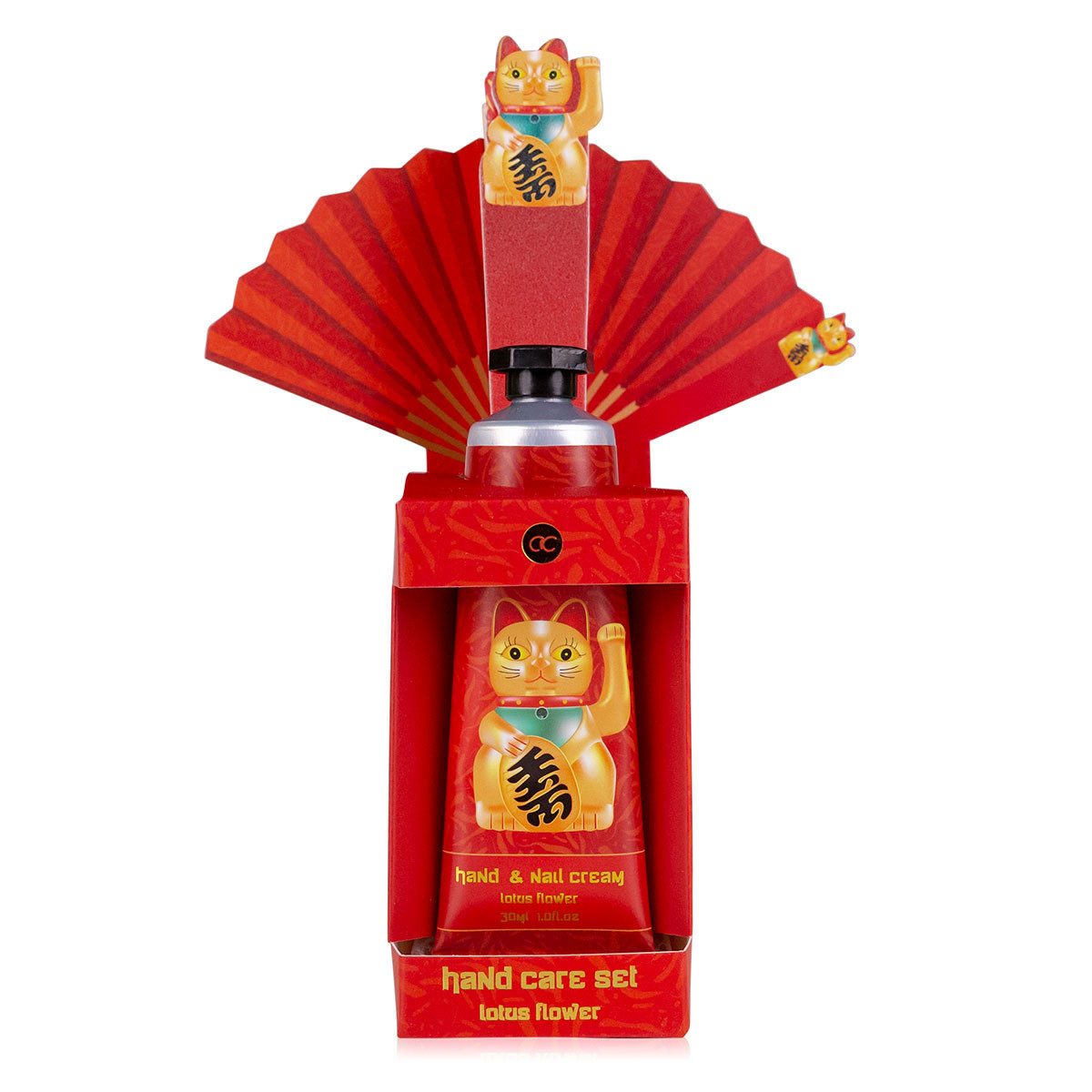 ACCENTRA Handcreme Handpflegeset WINKEKATZE MANEKI NEKO inkl. 30ml Handcreme, 3-tlg.