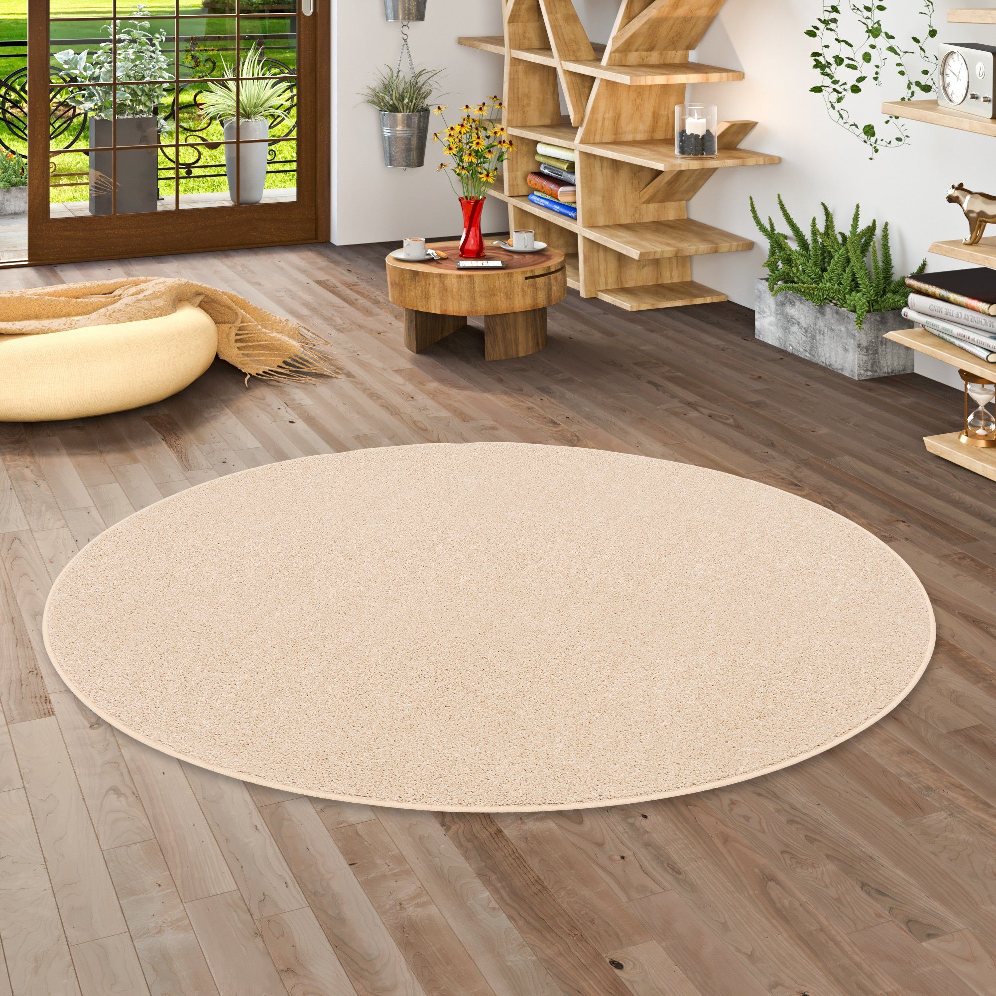 Snapstyle Hochflor-Teppich Hochflor Velours Teppich Cottage günstig online kaufen
