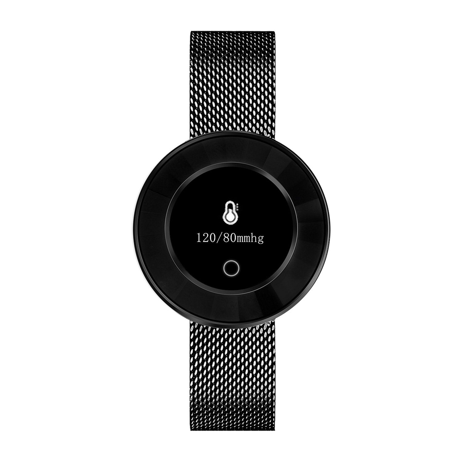 Atlanta Multifunktionsuhr Fitness Tracker, schwarz, Mesh-Armband
