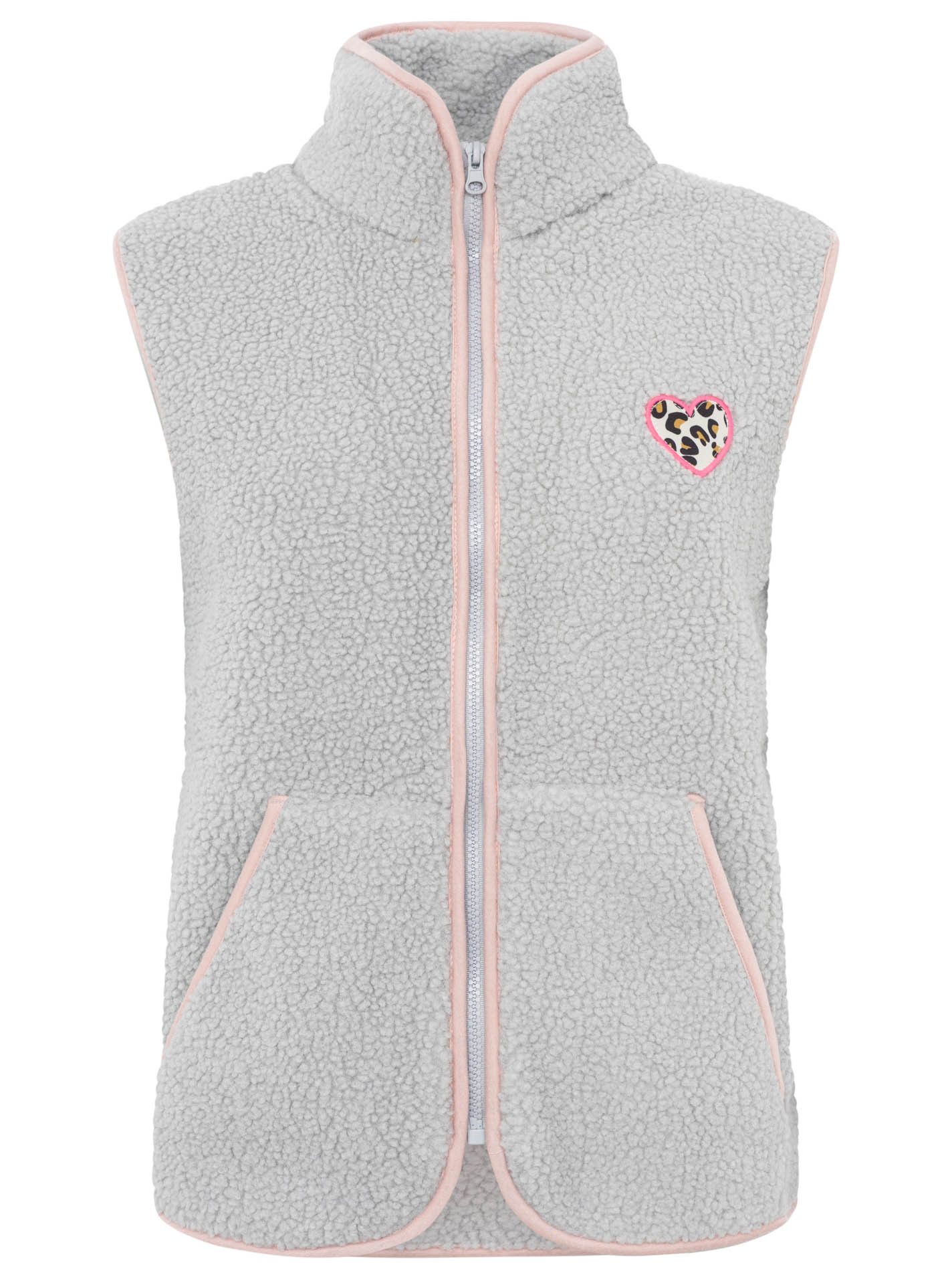 Fleeceweste Teddyweste "Leo Herzpatch"