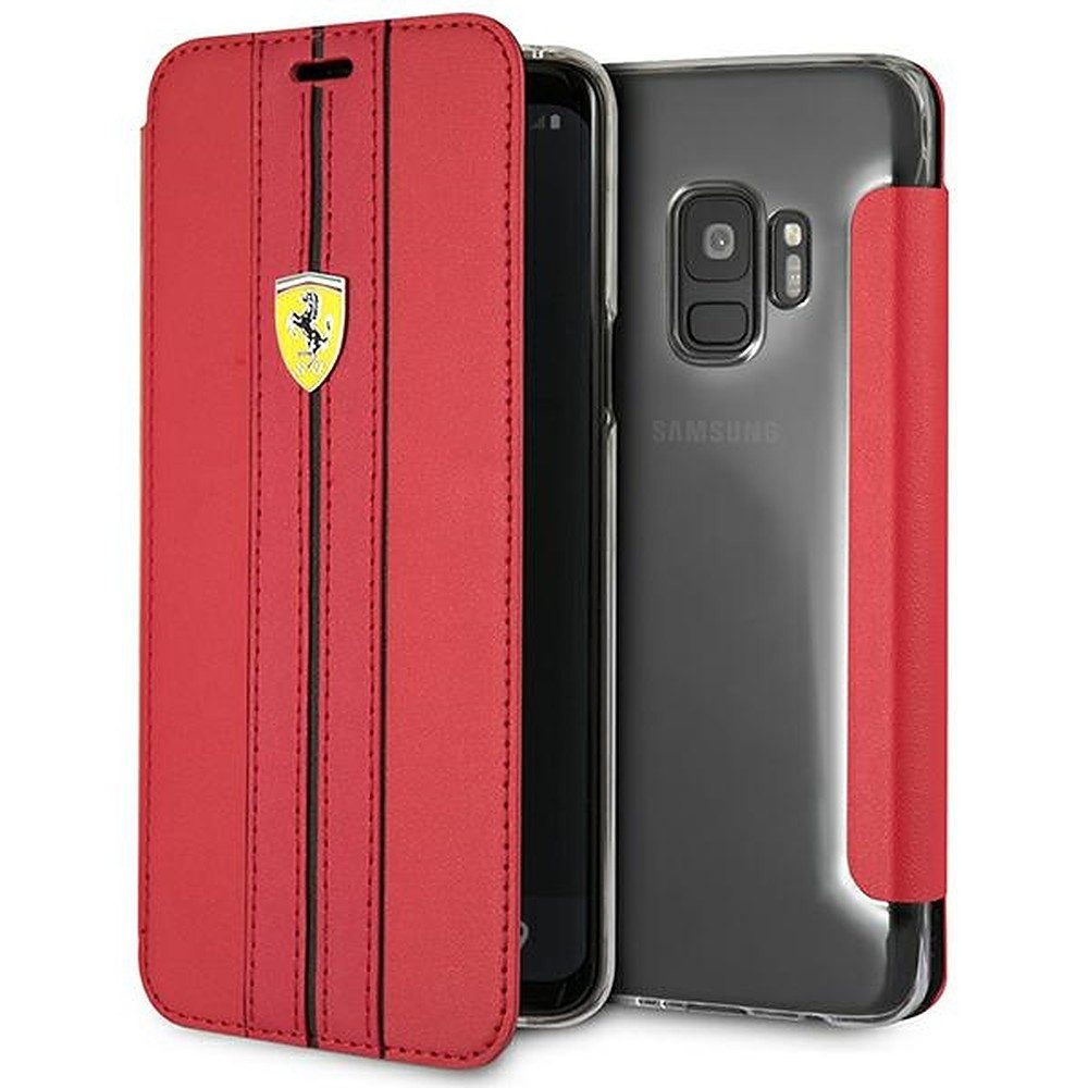 Ferrari Handyhülle Ferrari Urban Klapphülle, Echtleder, Ferrari-Lizenzprodukt, Kartenfach